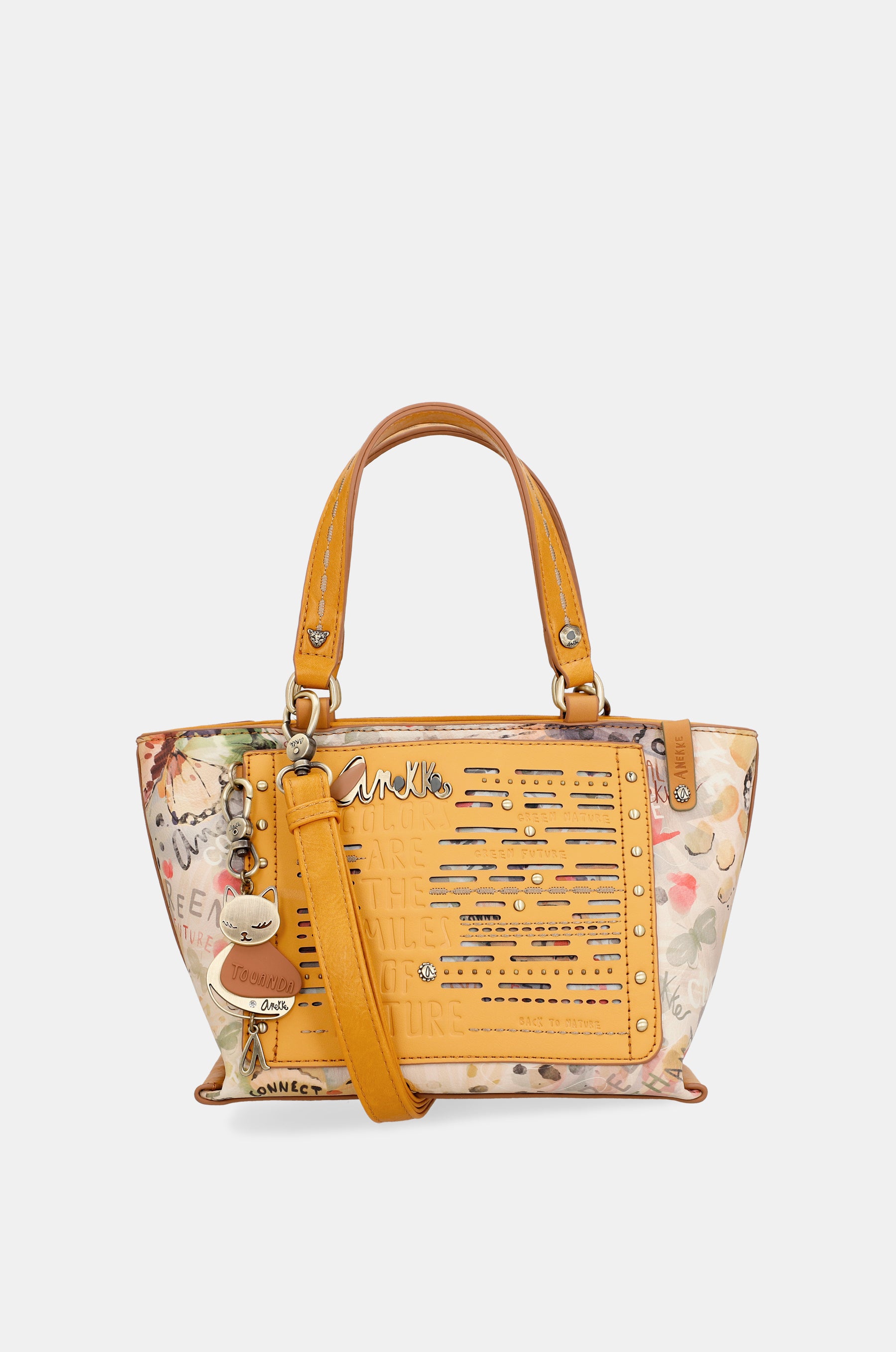 Nature Pachamama ochre tote bag