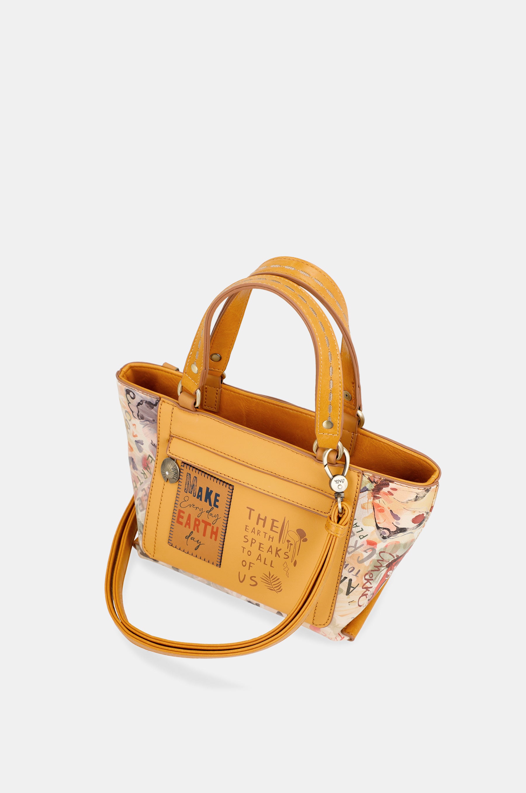 Nature Pachamama ochre tote bag