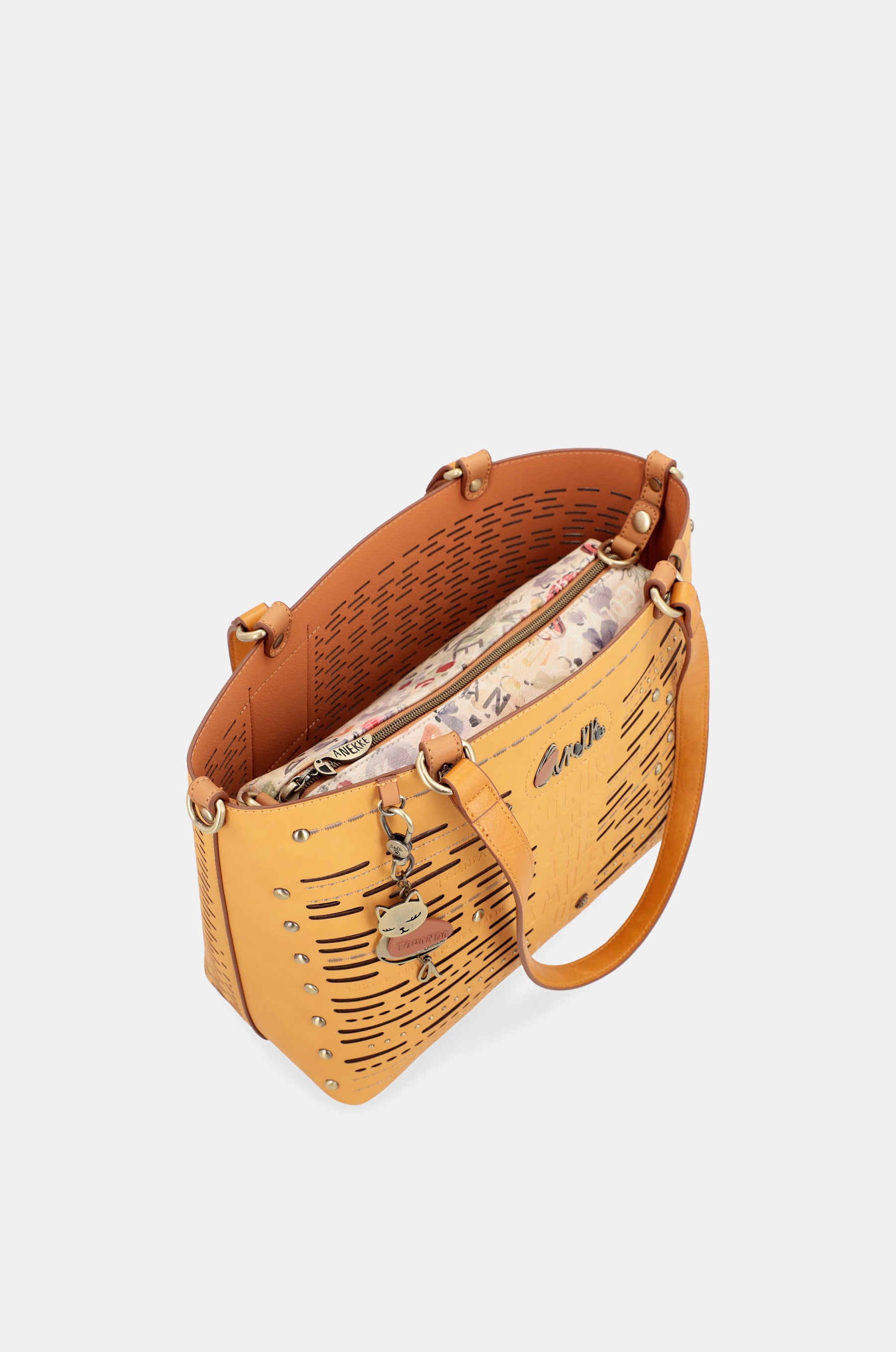 Nature Pachamama ochre large tote bag