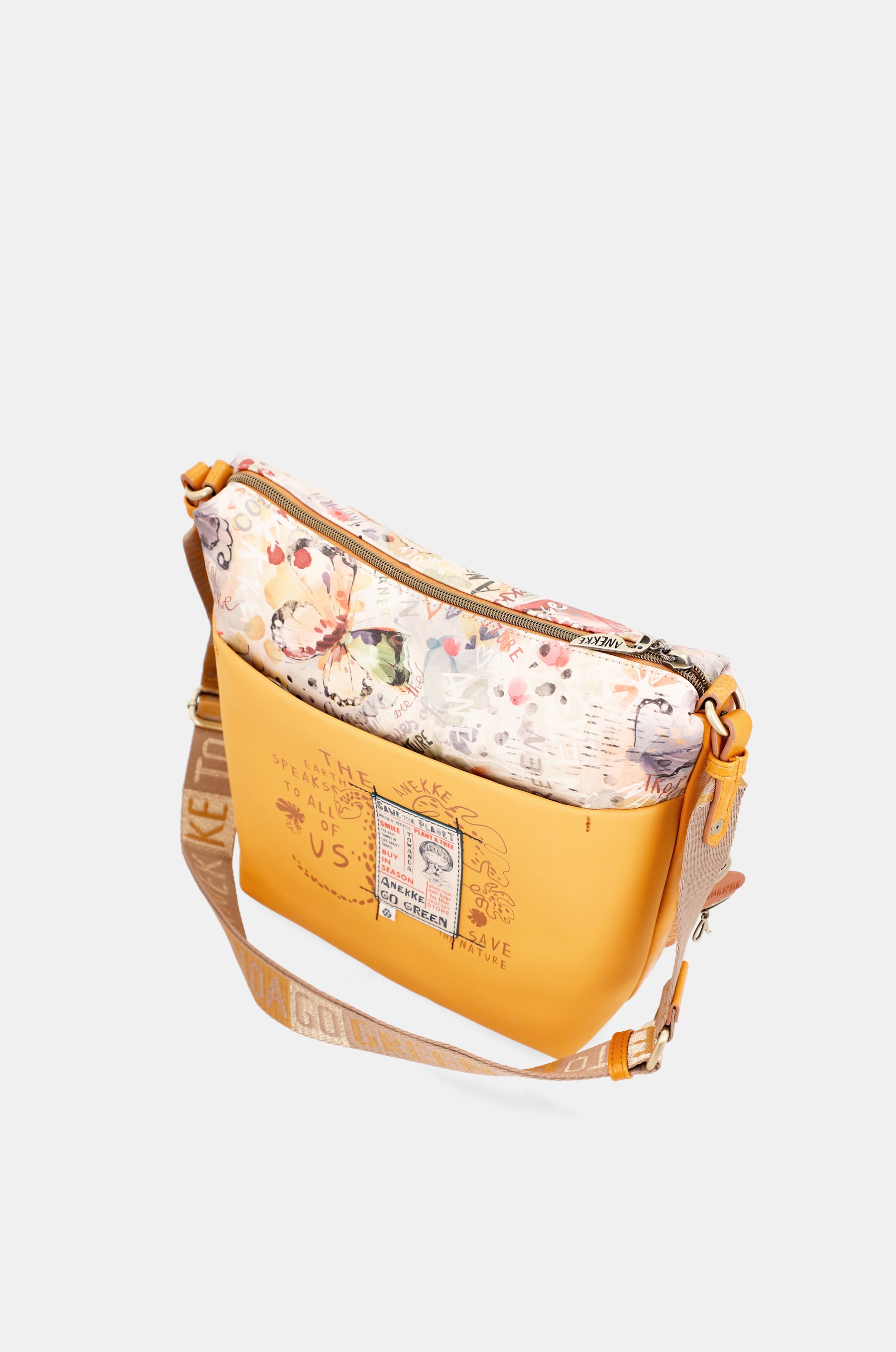 Nature Pachamama ochre large messenger bag