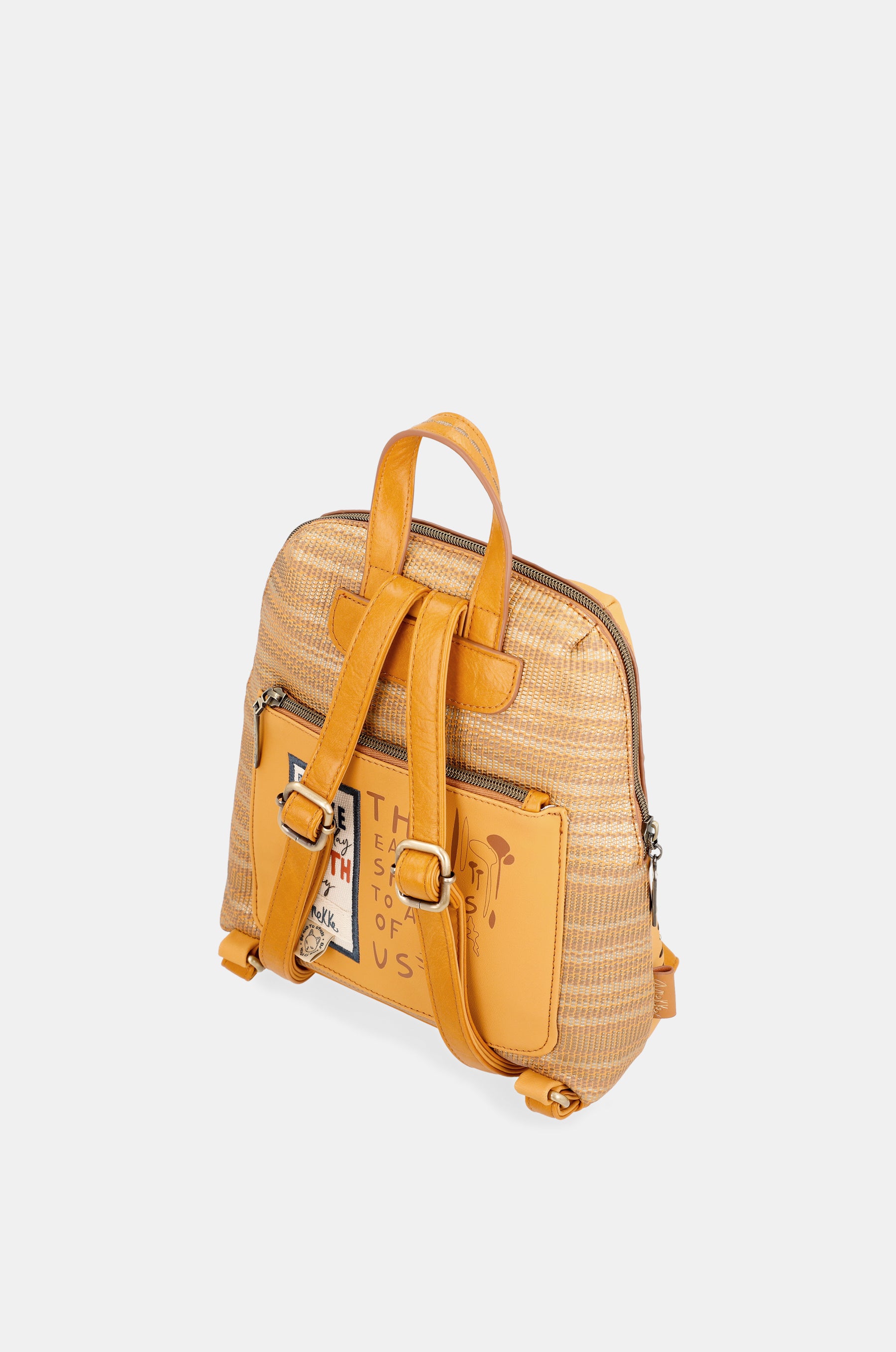 Nature Pachamama ochre backpack