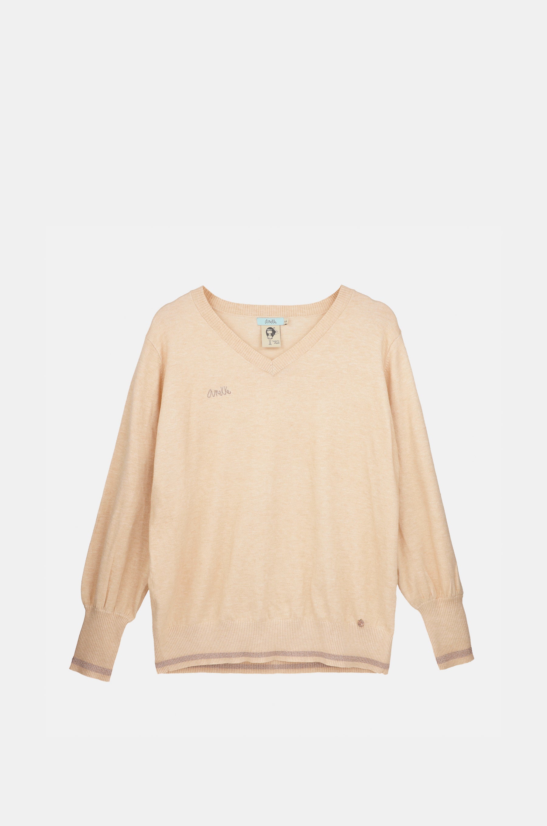Beige Shōen V-Neck Sweater