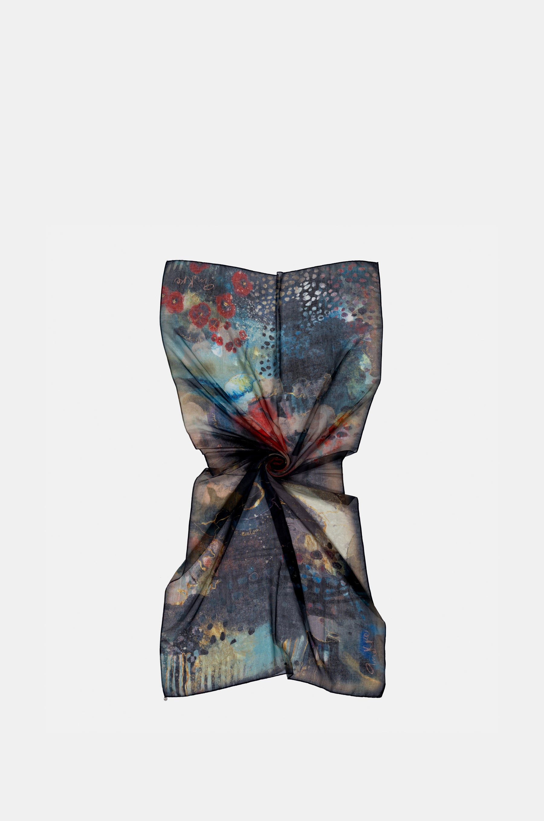 Palette reddish scarf