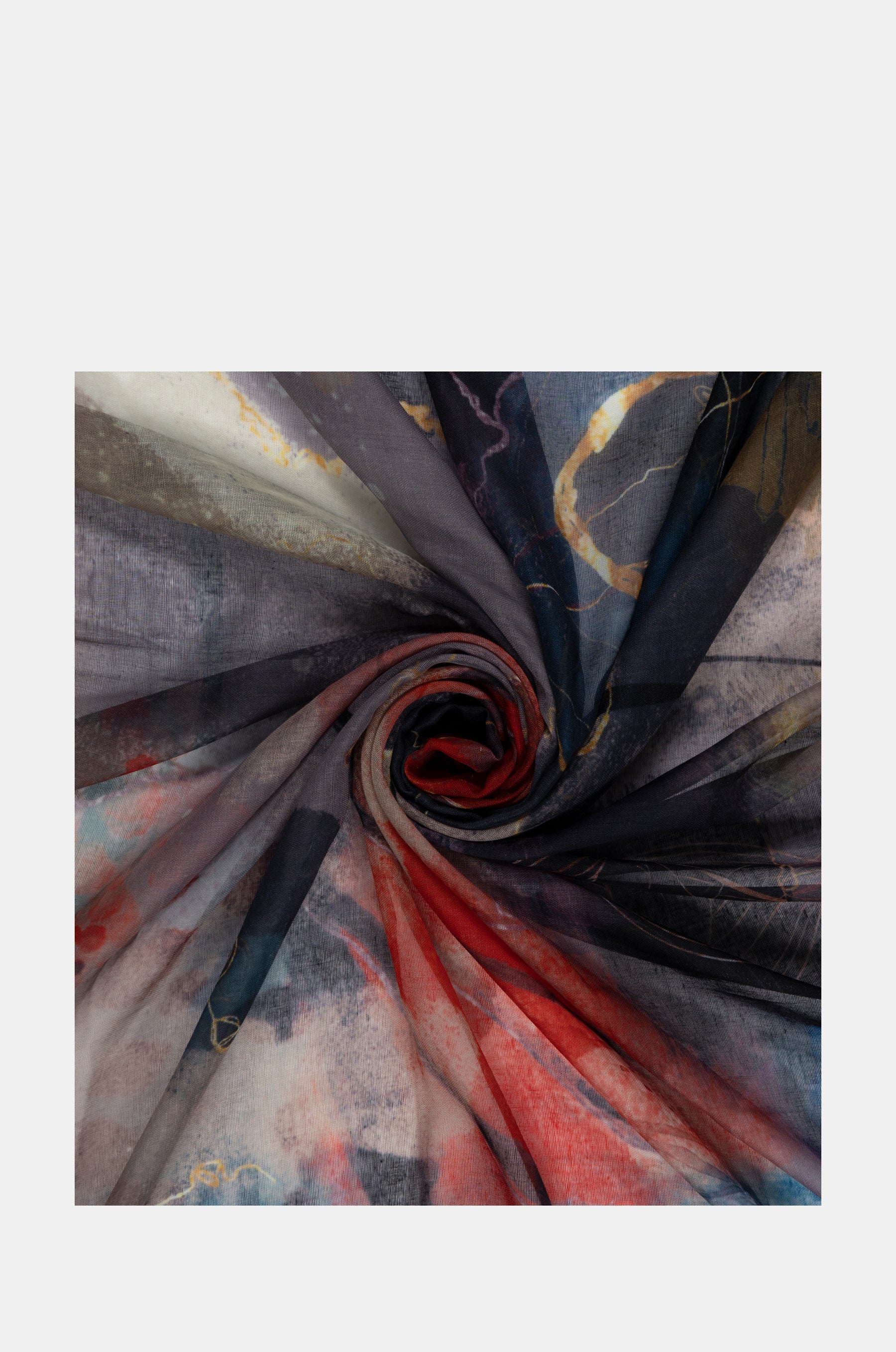 Palette reddish scarf
