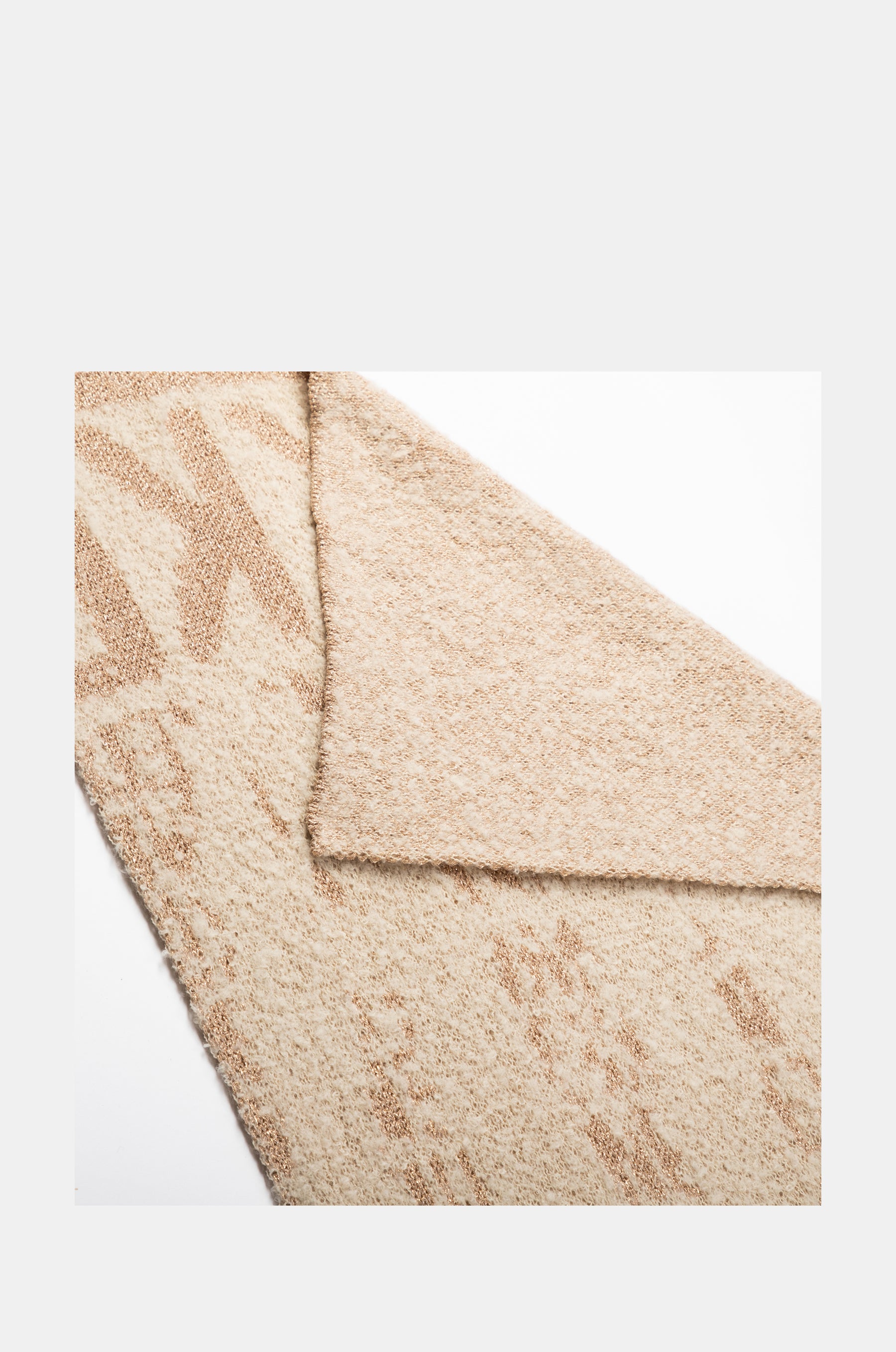 Beige logomania scarf.