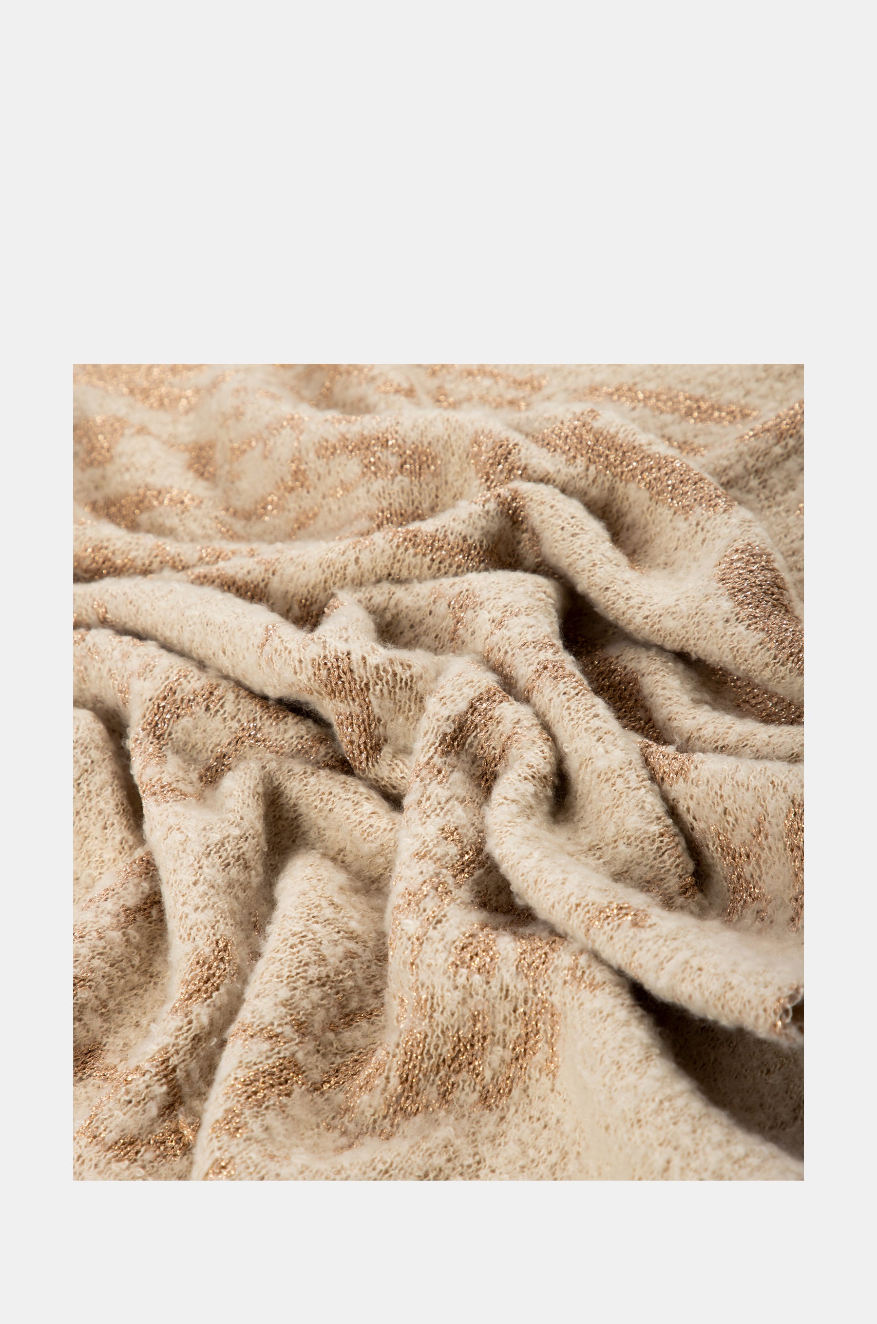 Beige logomania scarf.