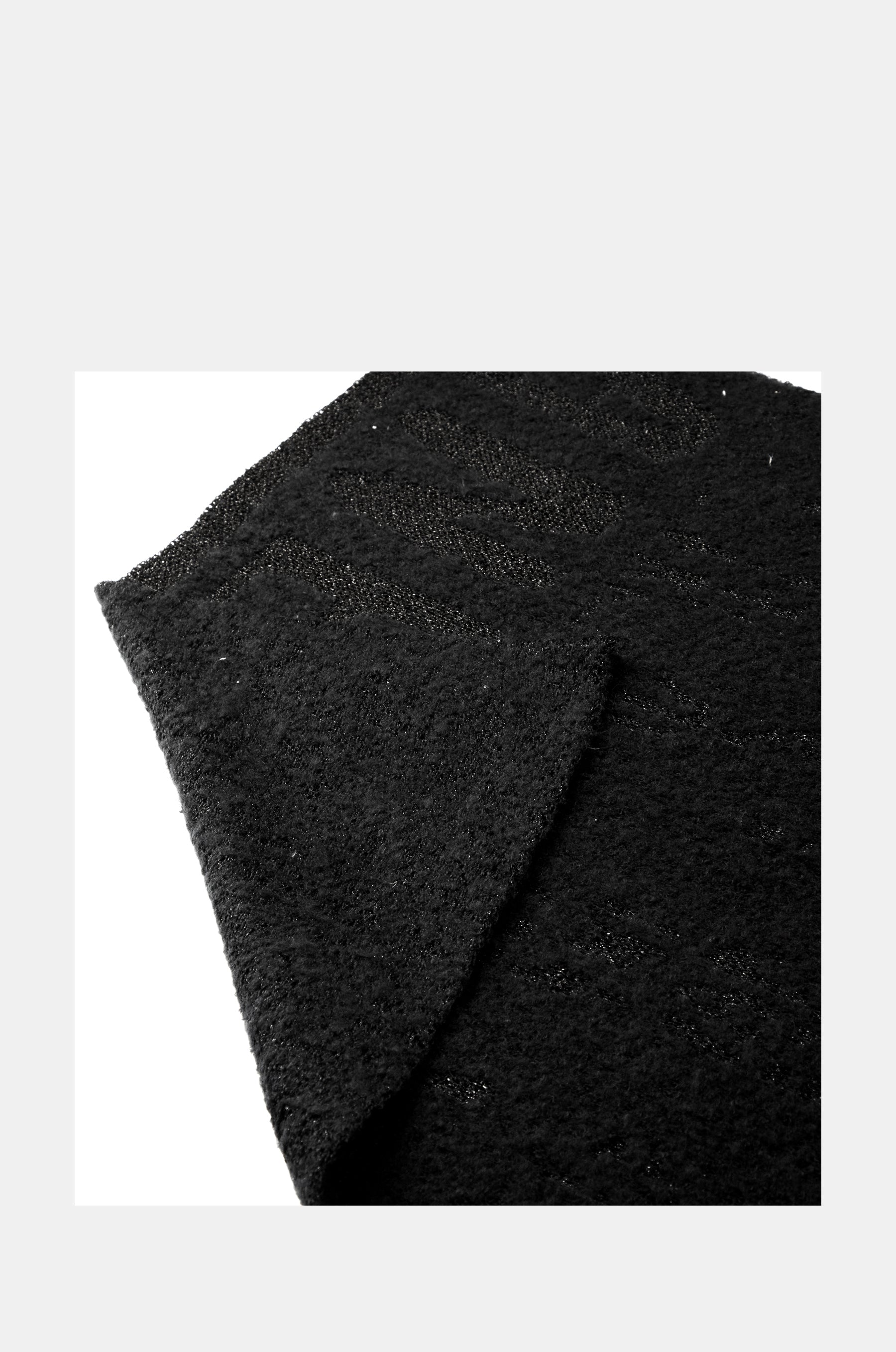 Black logomania scarf.