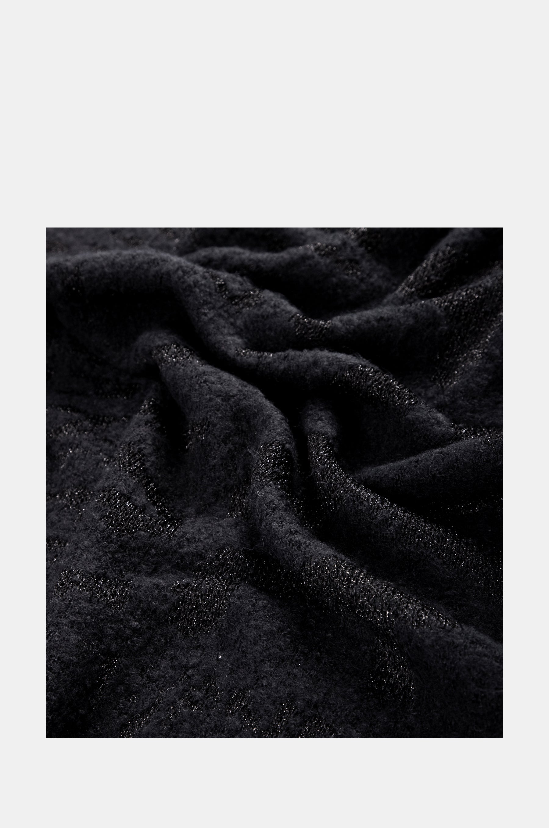 Black logomania scarf.
