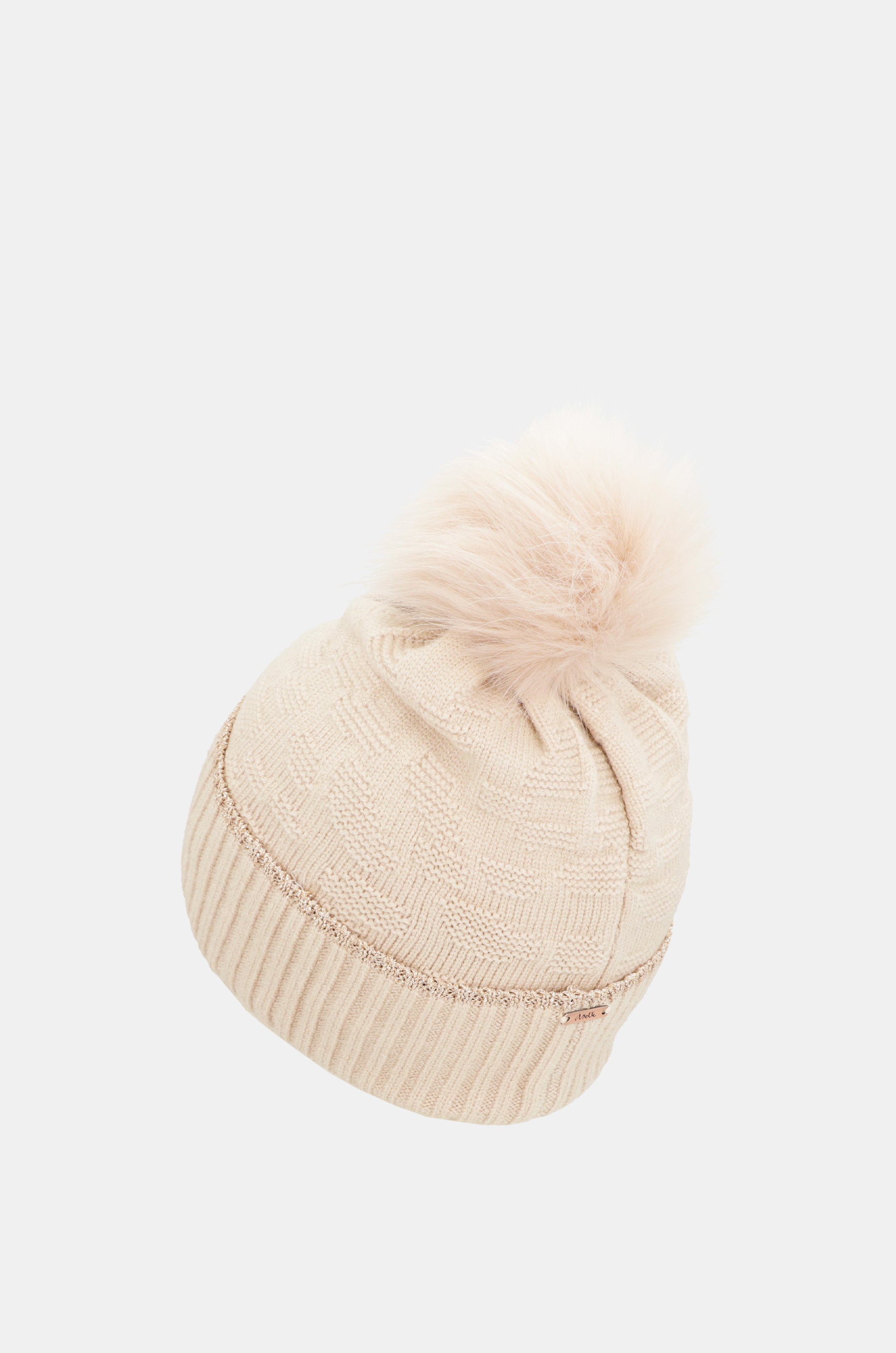 Beige Shodō Knit Hat