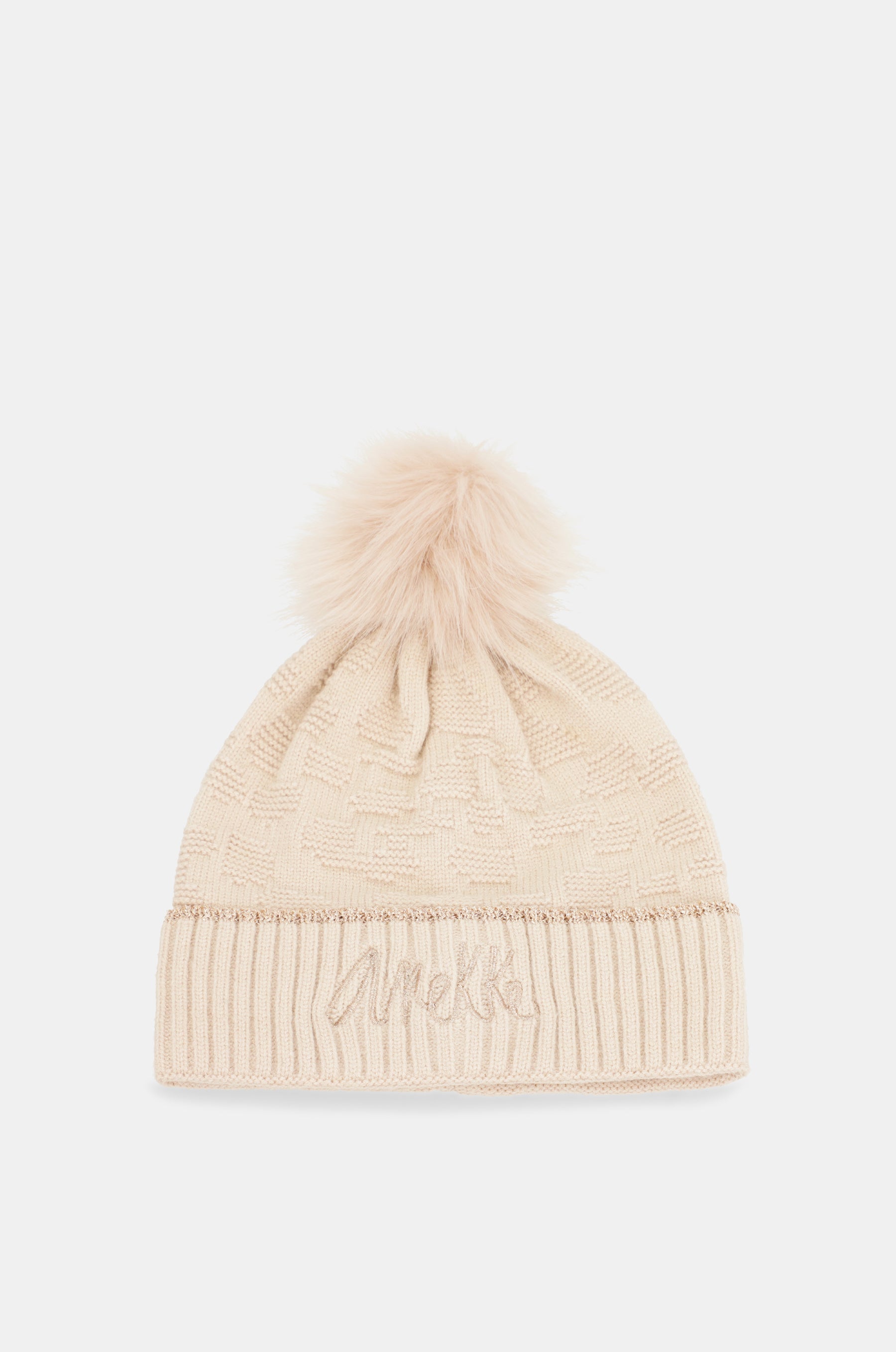 Beige Shodō Knit Hat