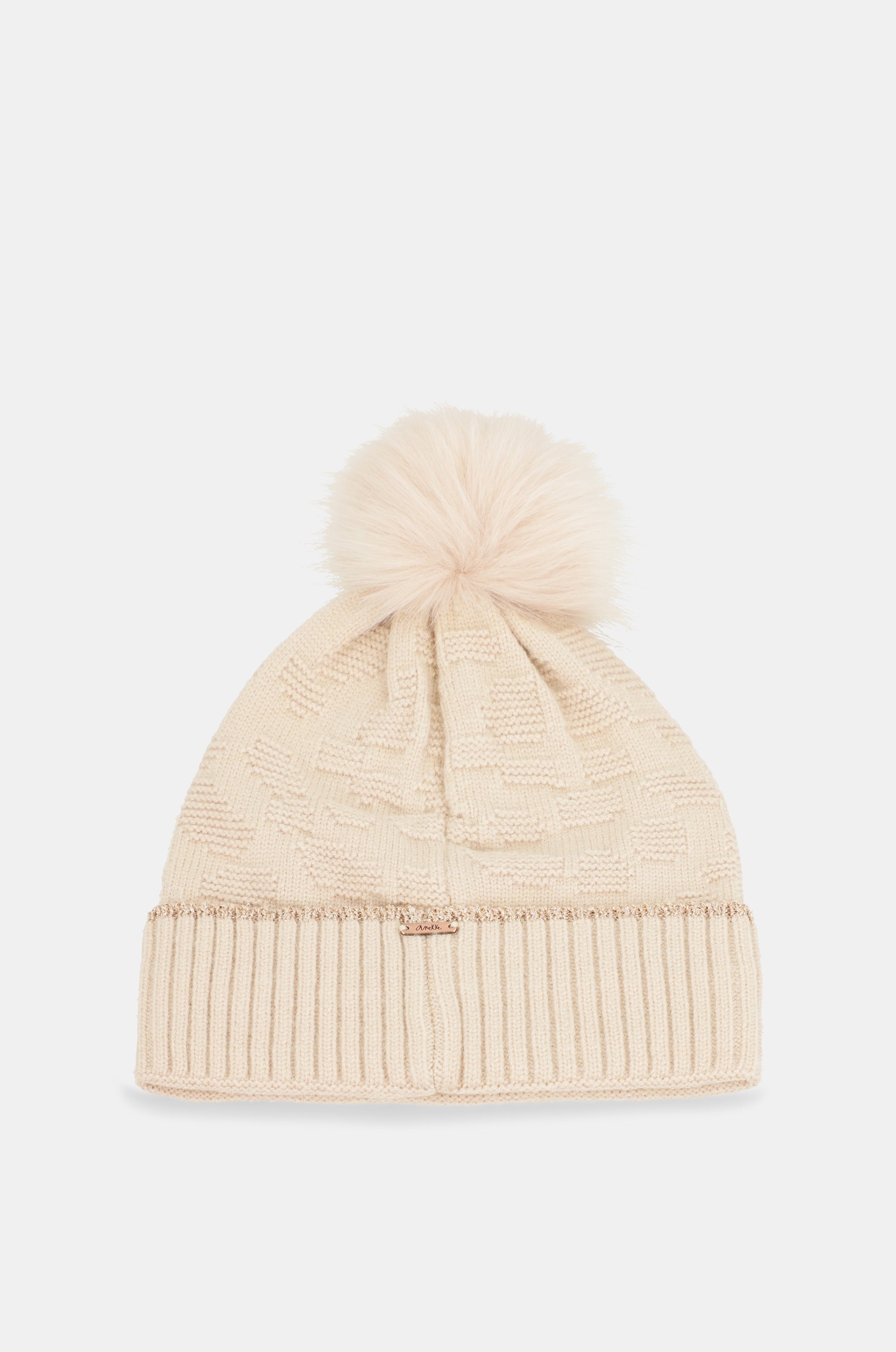 Beige Shodō Knit Hat