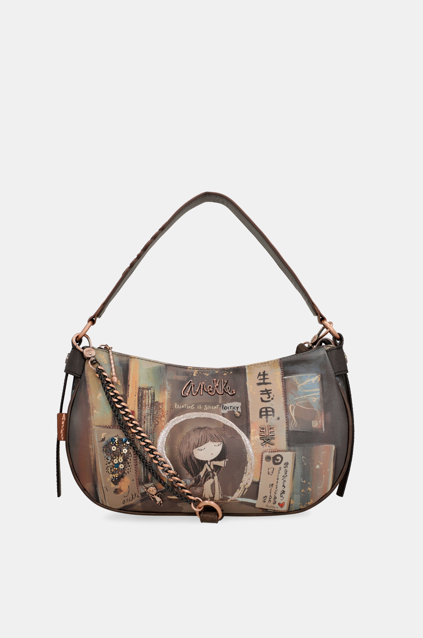 Shōen oval bag with chain
