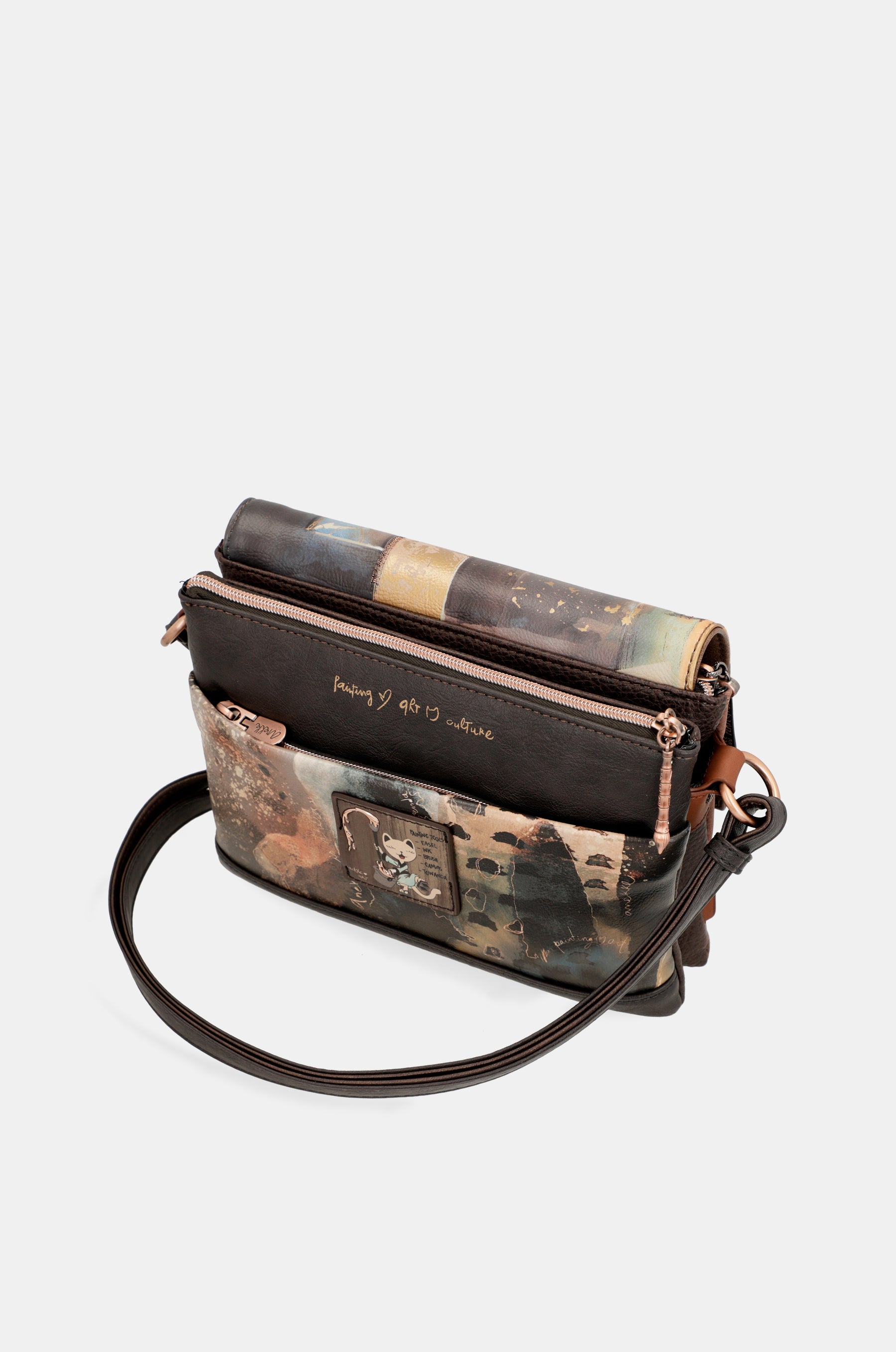 Shōen 3 compartment flap bag