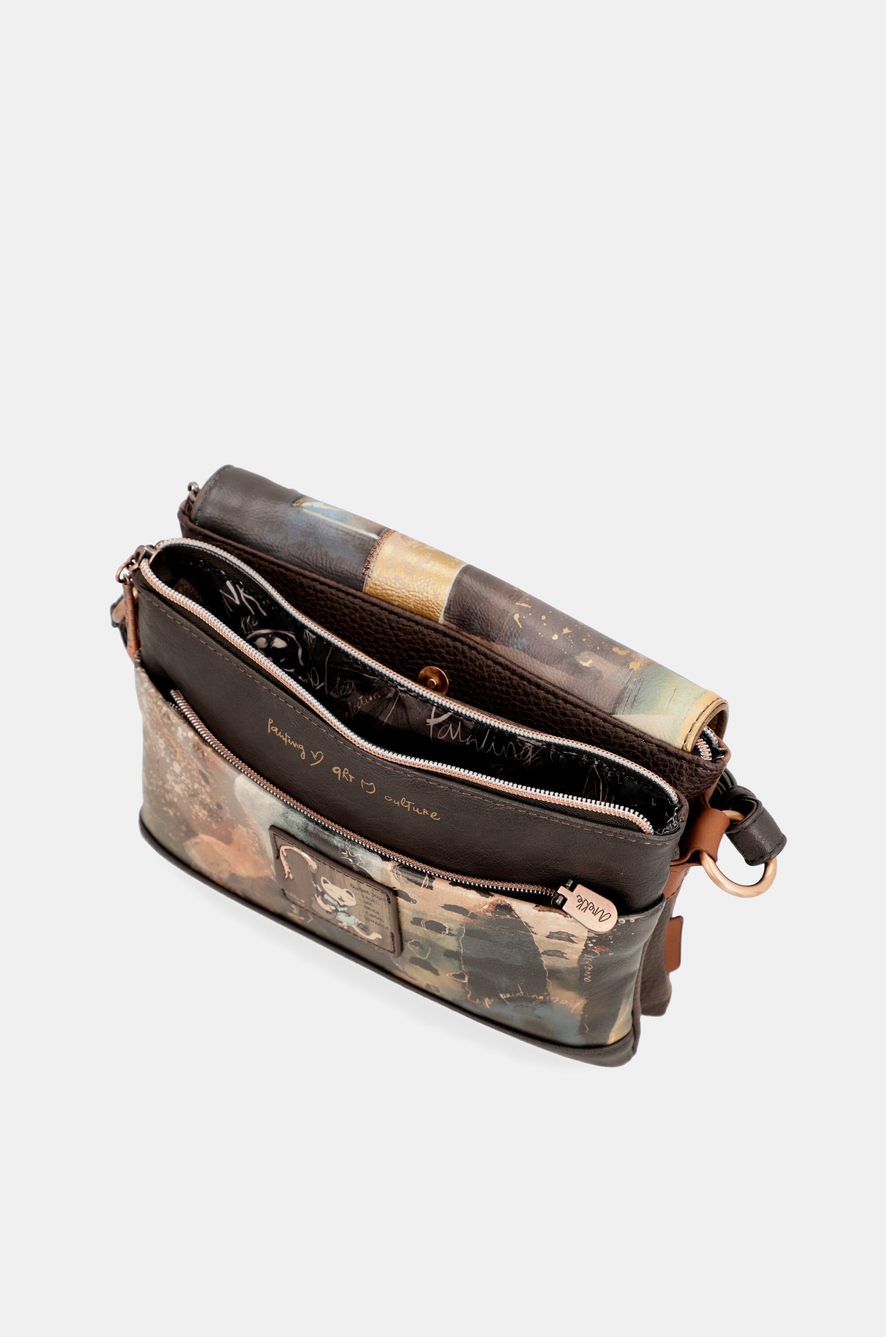 Shōen 3 compartment flap bag