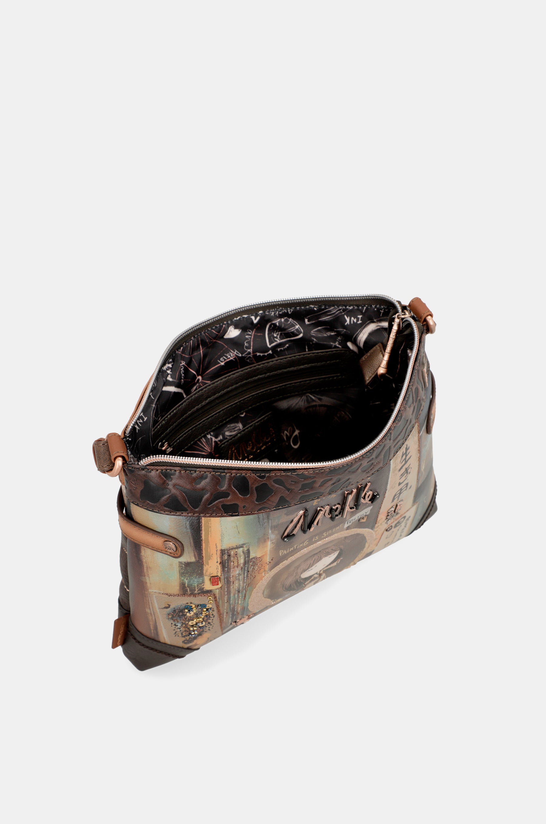 Shōen mini double compartment shoulder bag