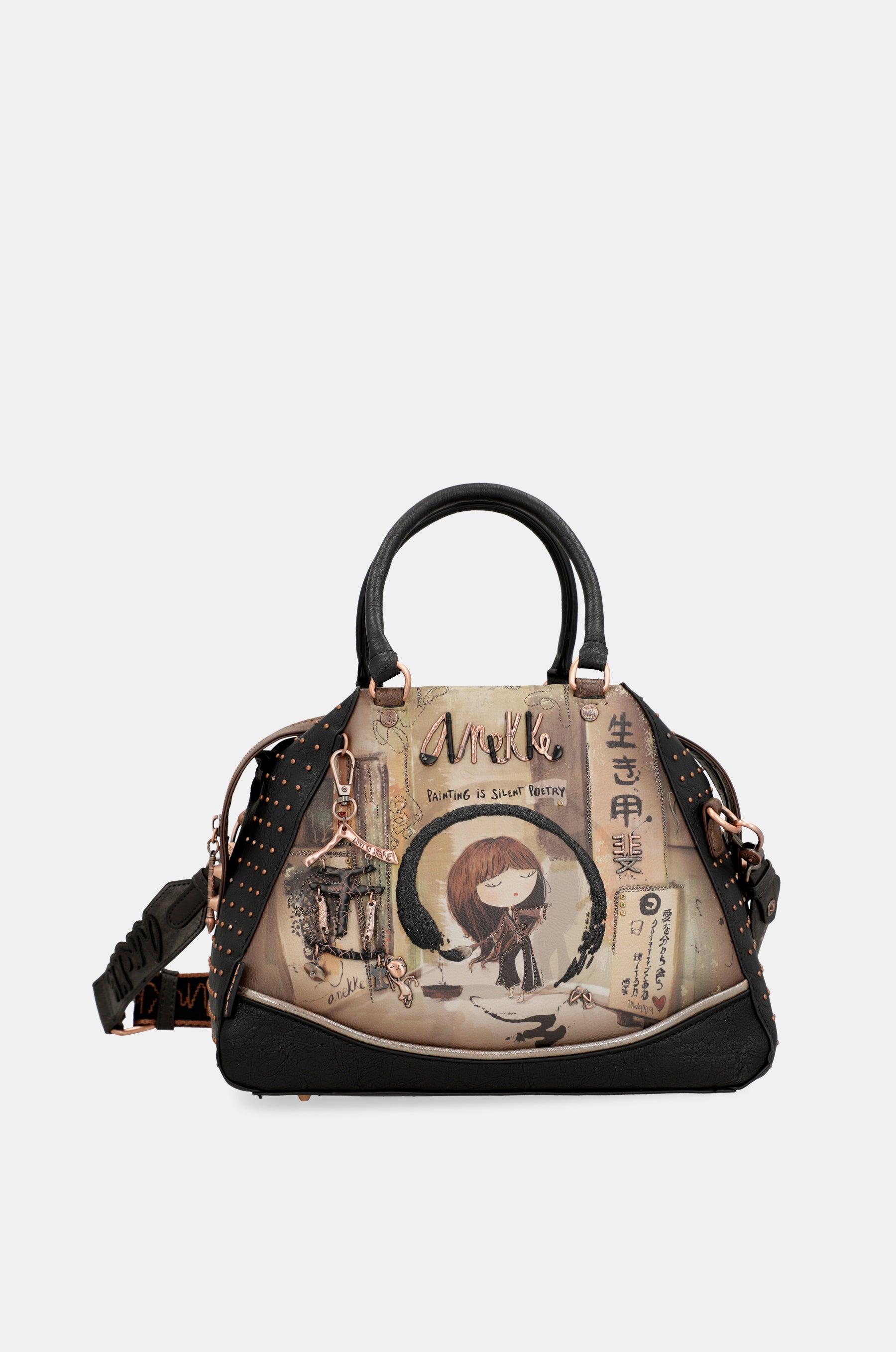 Shōen large black tote bag