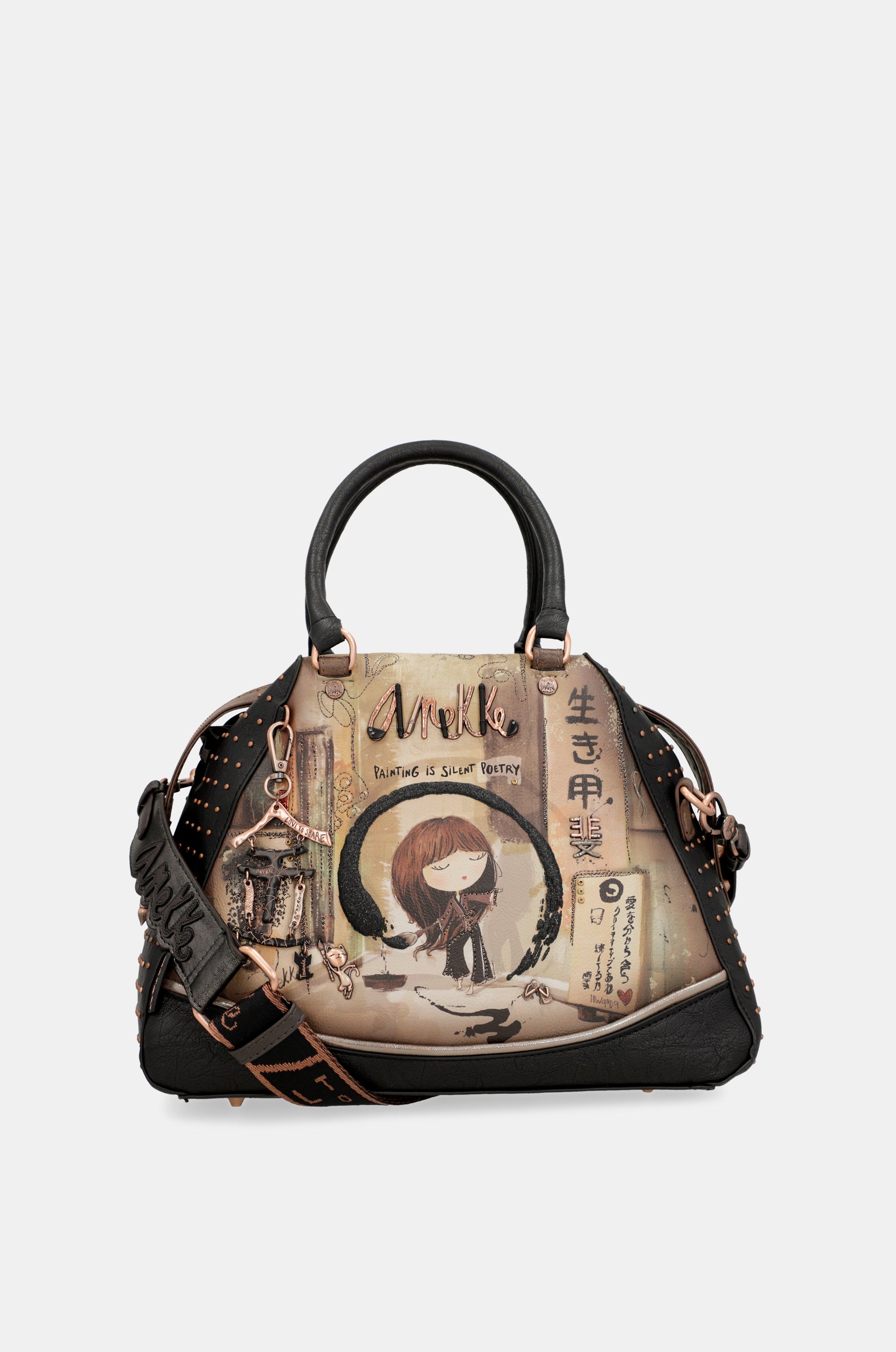 Shōen large black tote bag