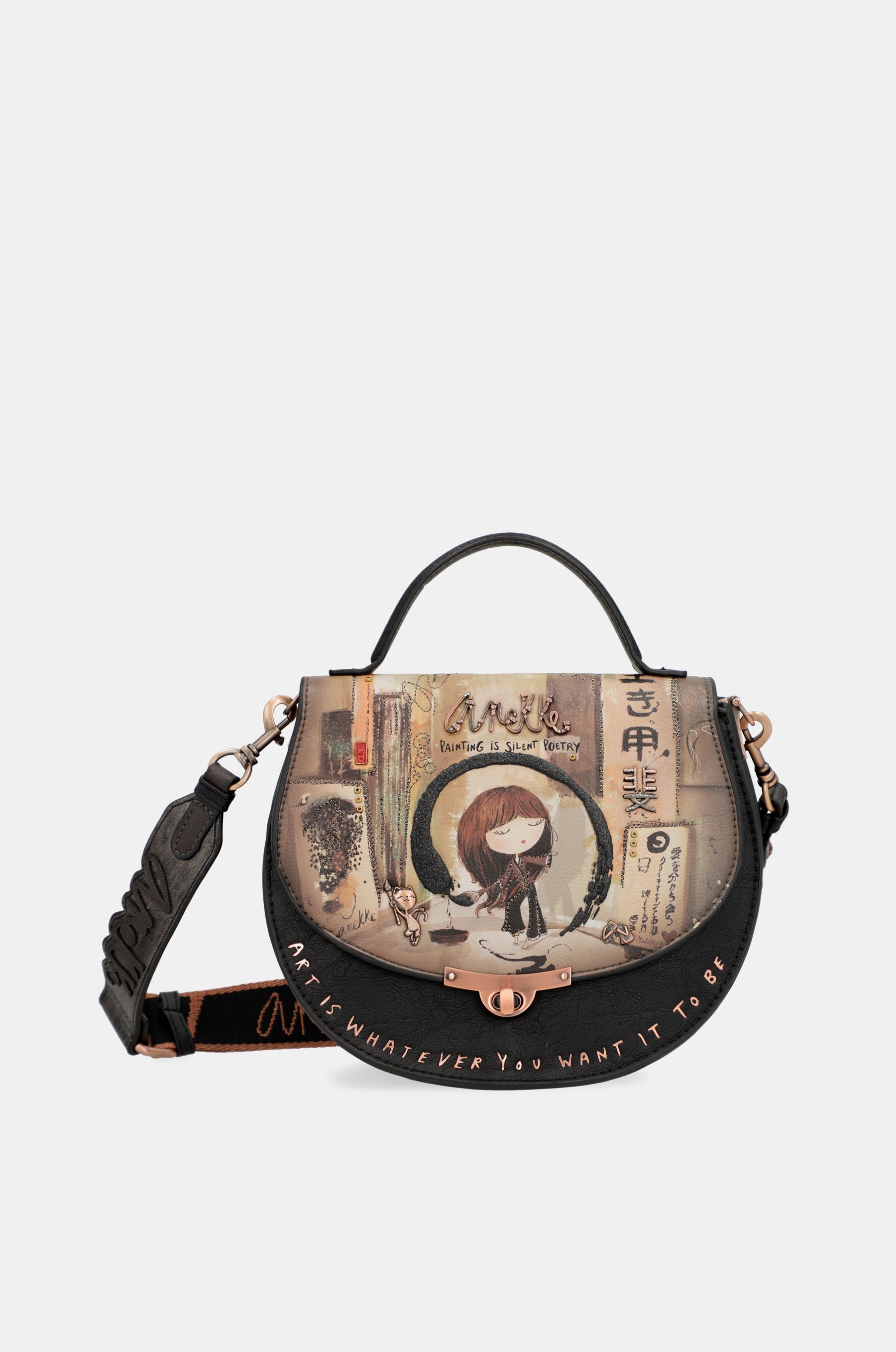 Shōen oval bag with flap