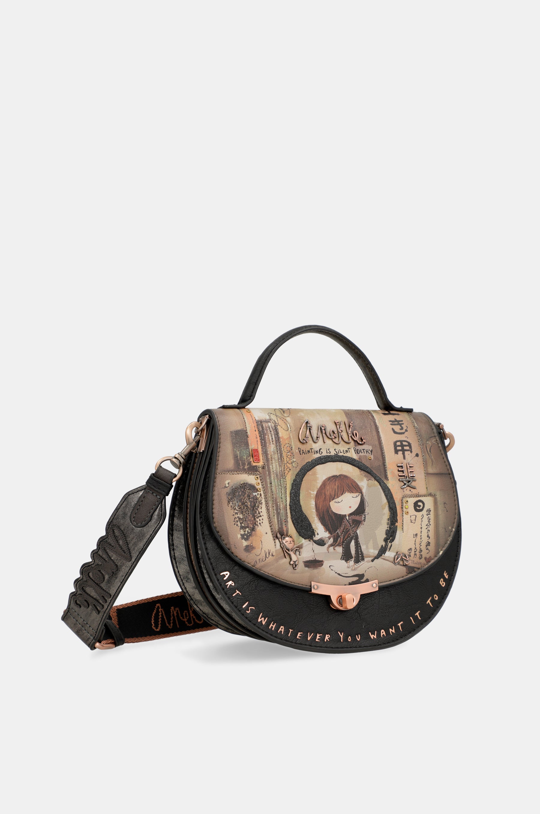 Shōen oval bag with flap