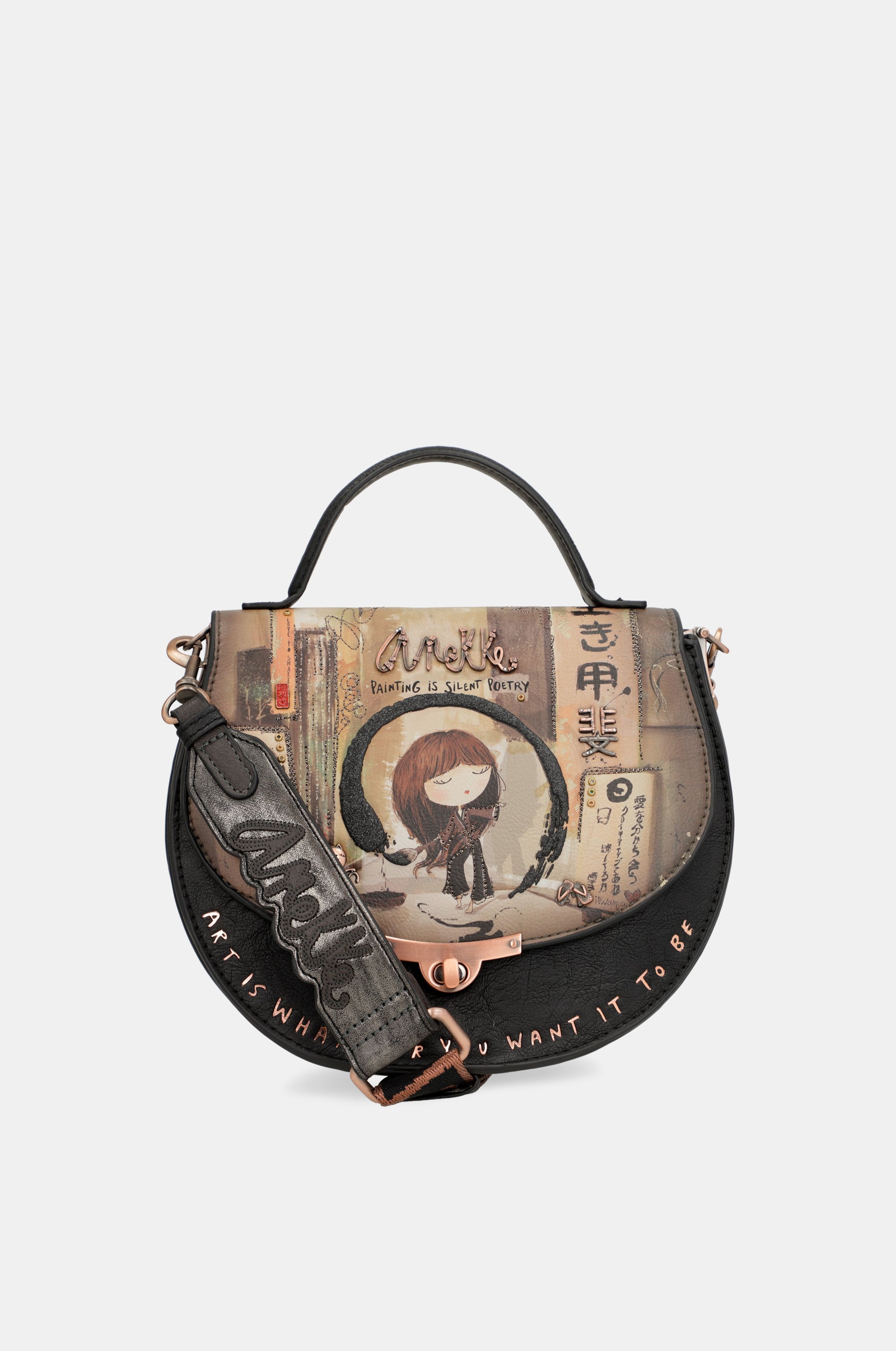 Shōen oval bag with flap