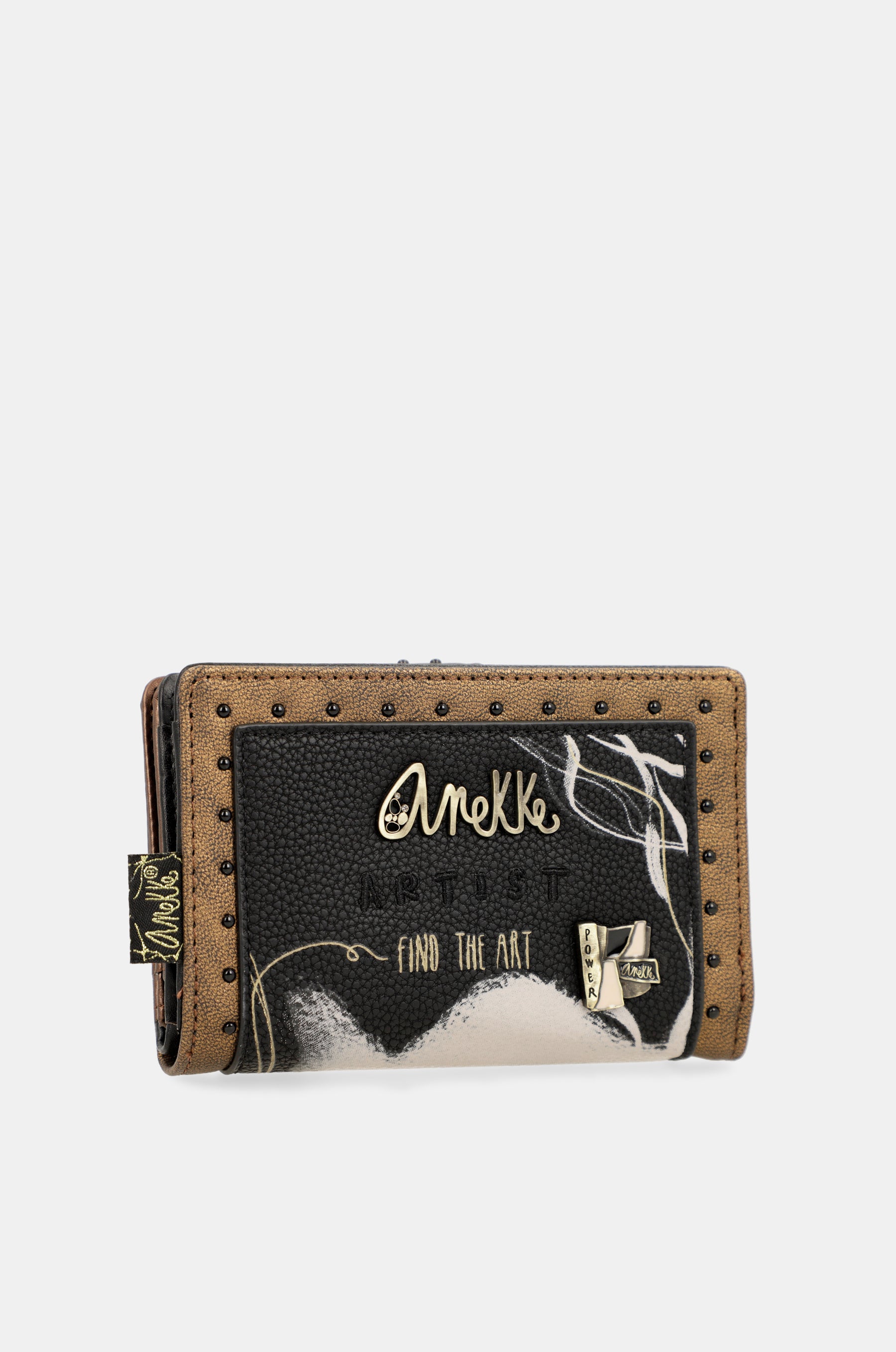 Nature Shodō black flexible RFID wallet