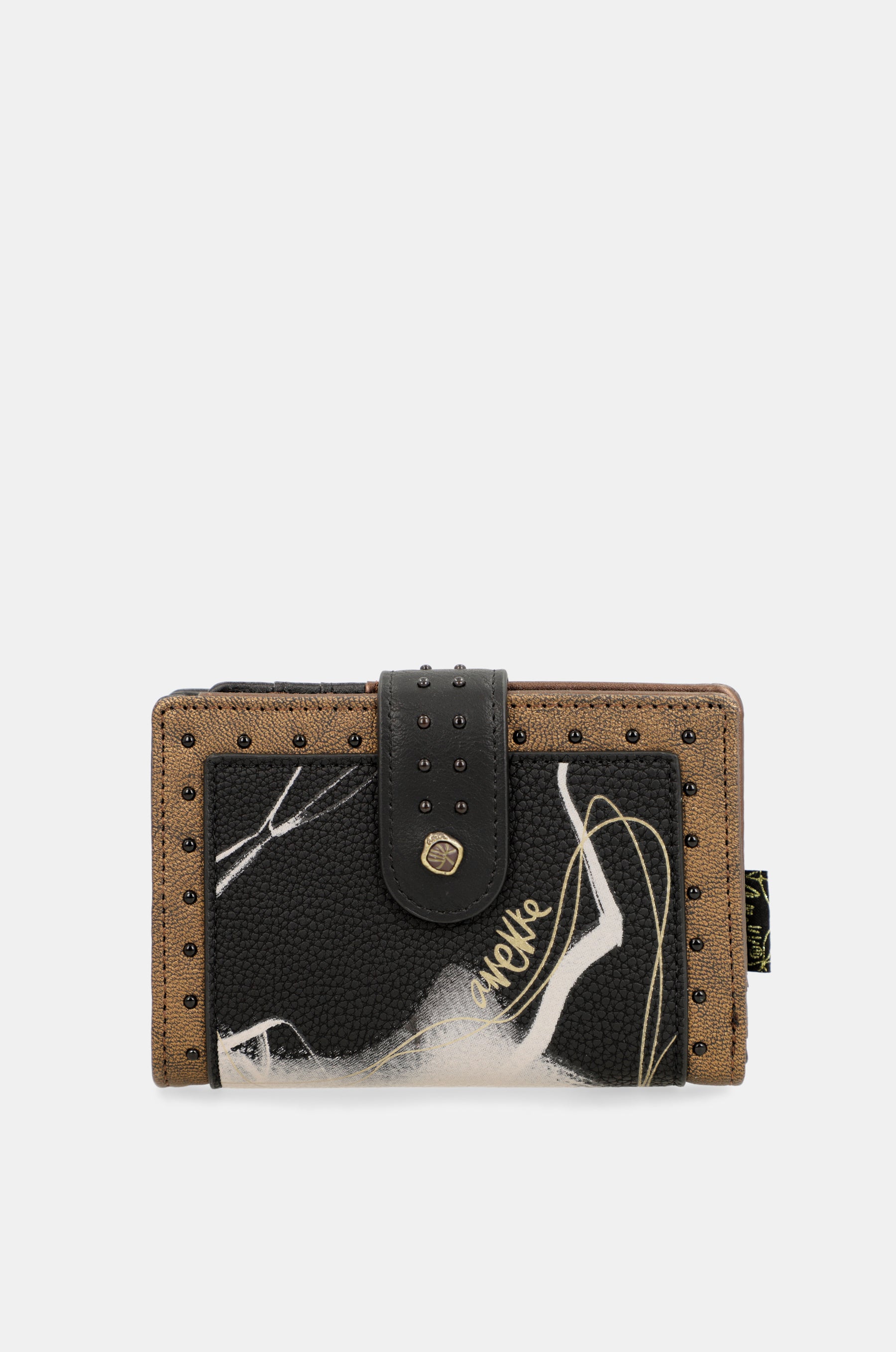 Nature Shodō black flexible RFID wallet
