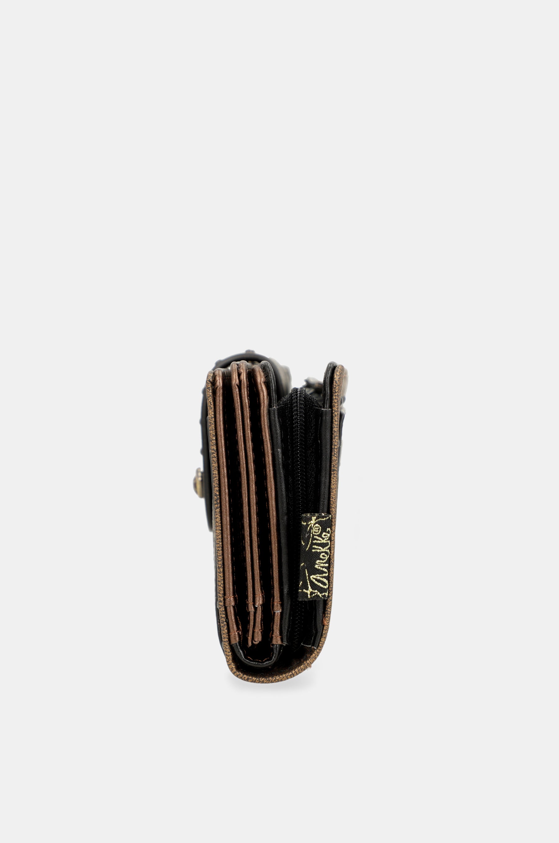 Nature Shodō black flexible RFID wallet