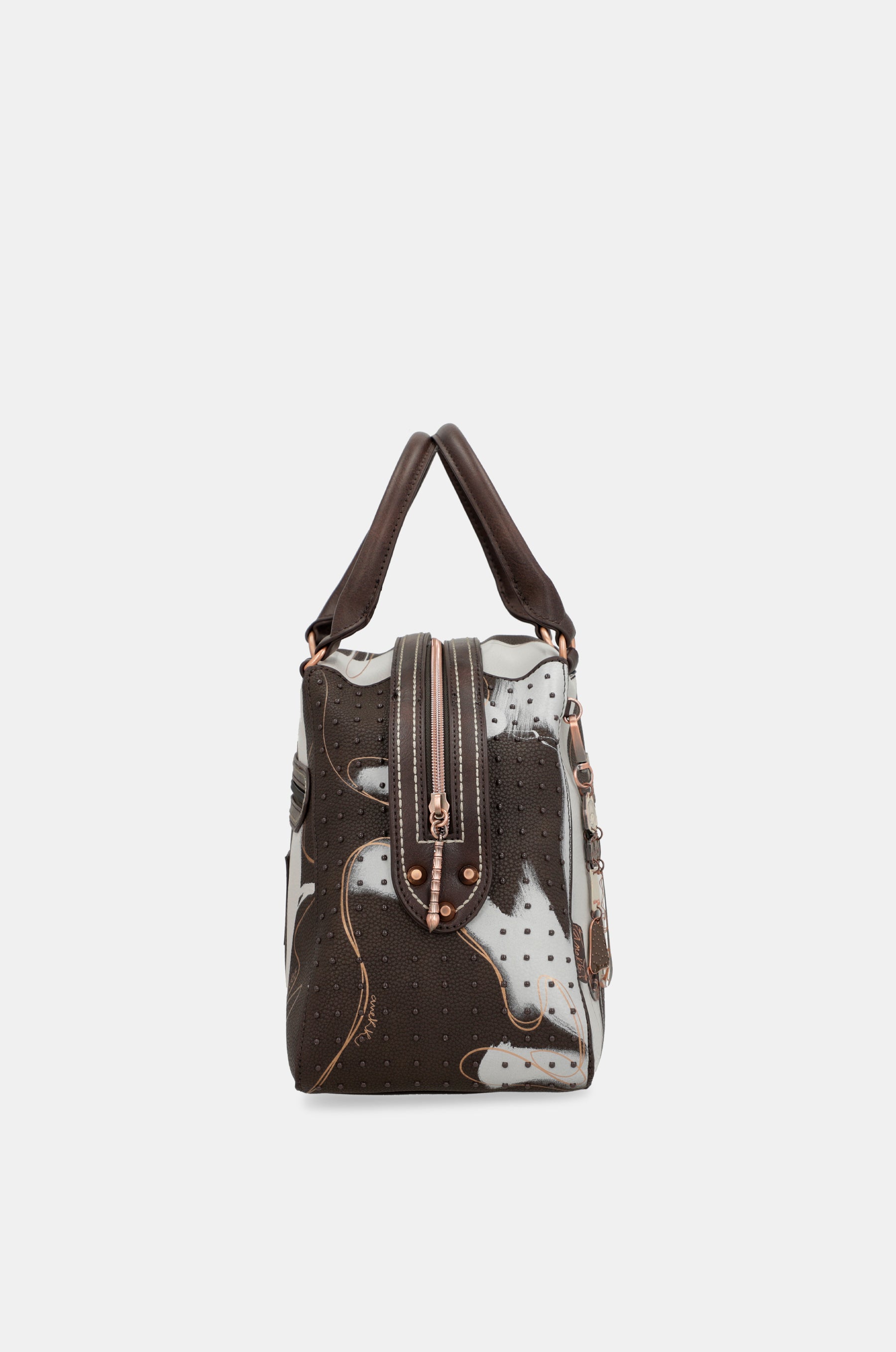 Nature Shodō brown 2-handle shoulder bag