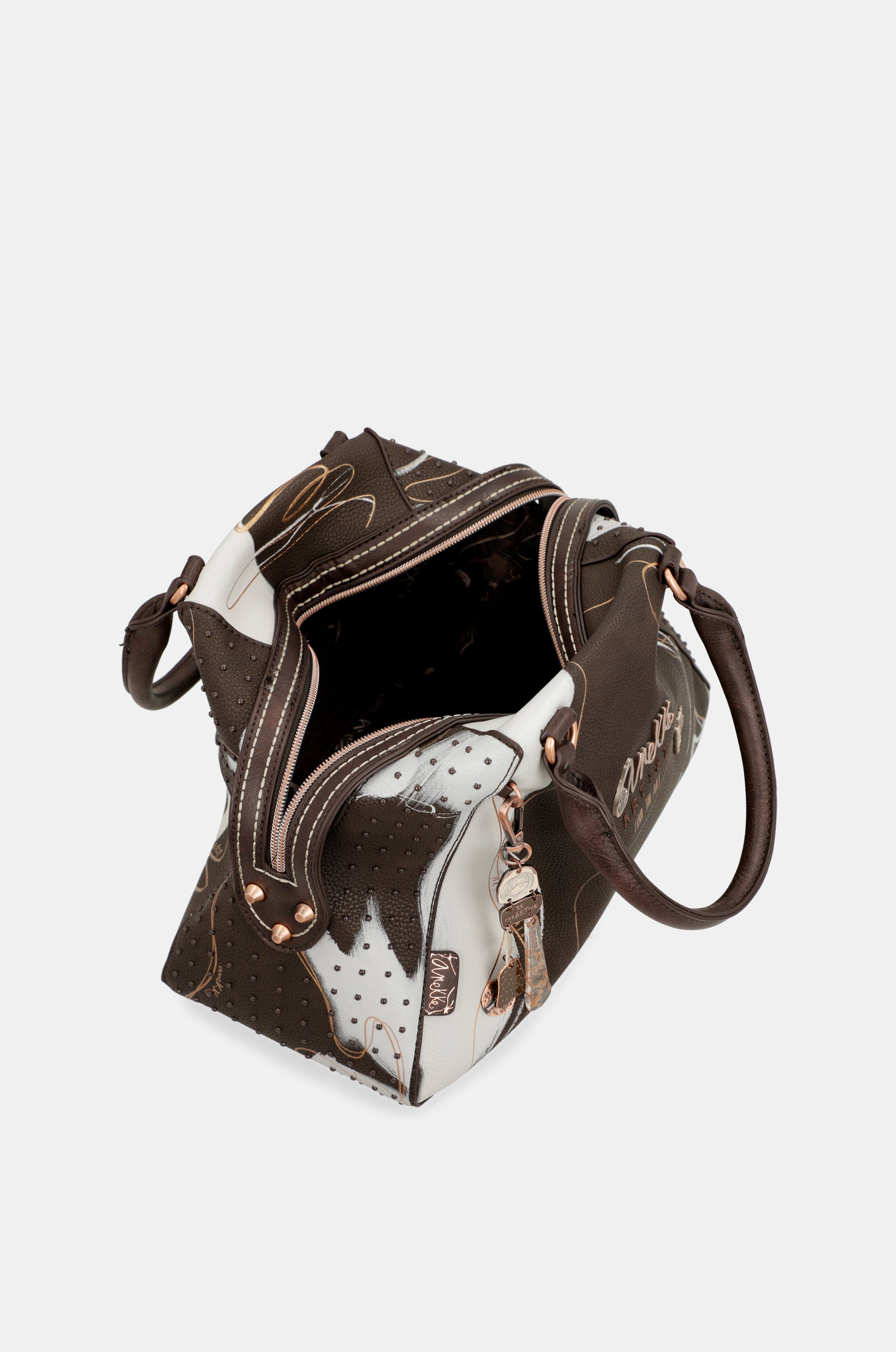 Nature Shodō brown 2-handle shoulder bag