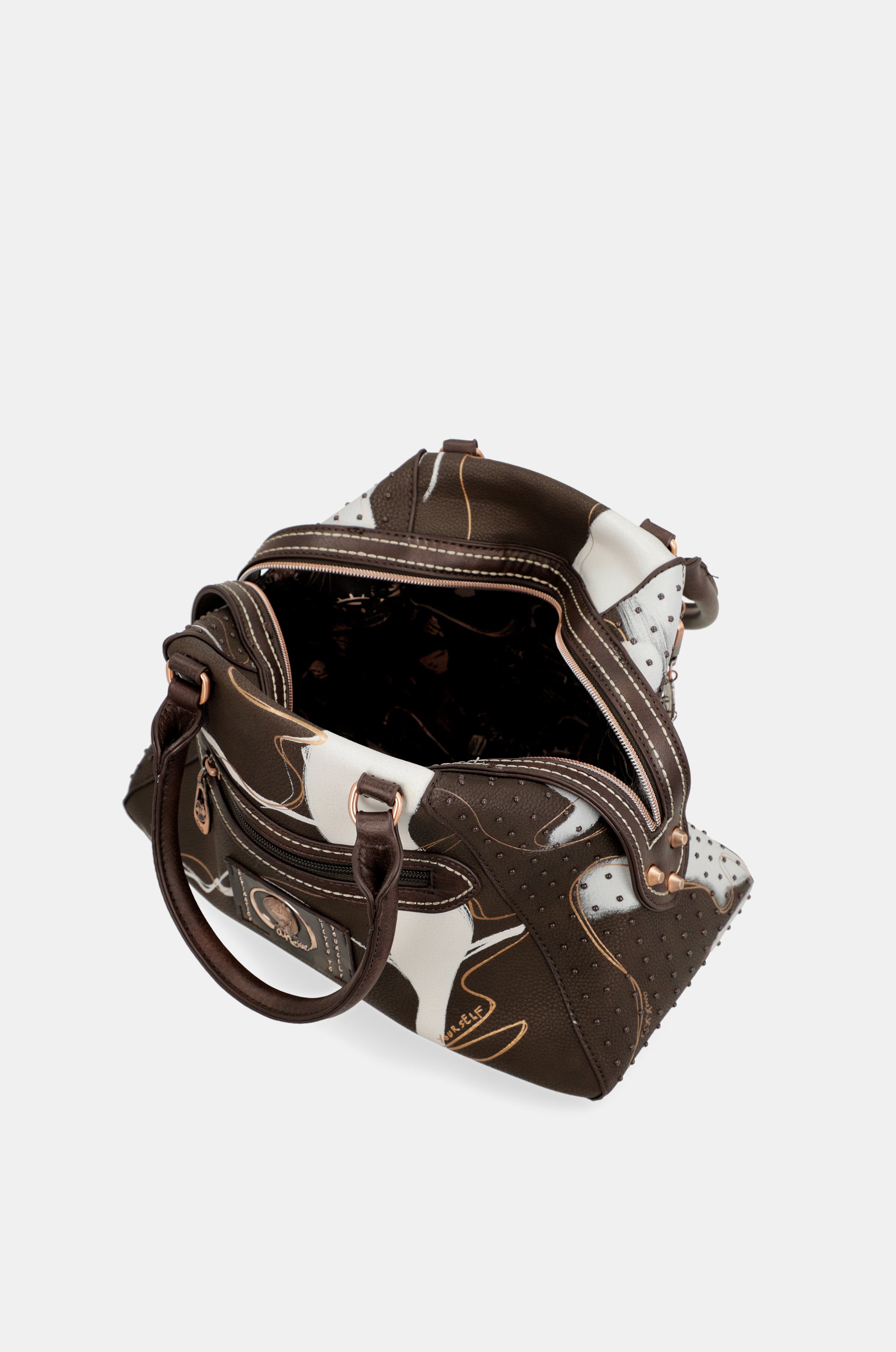 Nature Shodō brown 2-handle shoulder bag