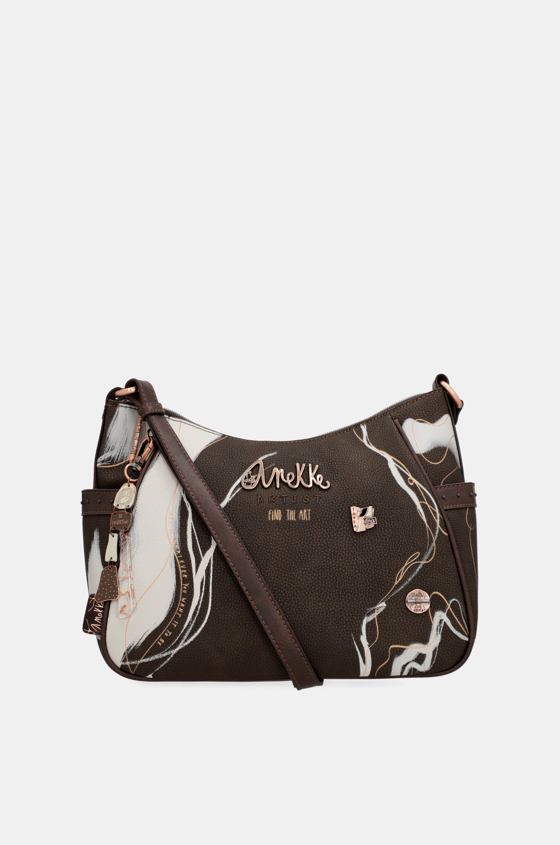 Nature Shodō medium brown shoulder bag