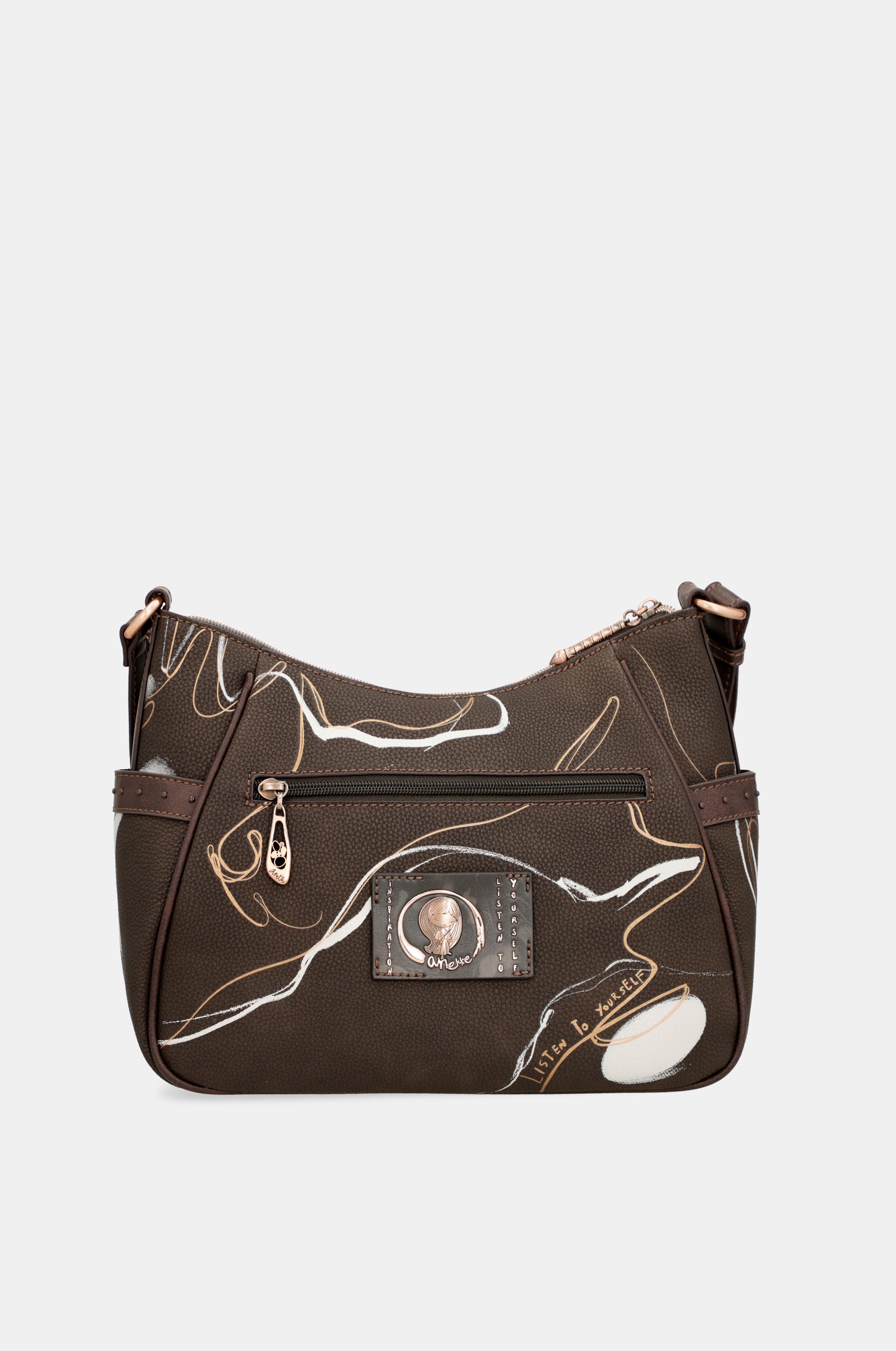 Nature Shodō medium brown shoulder bag