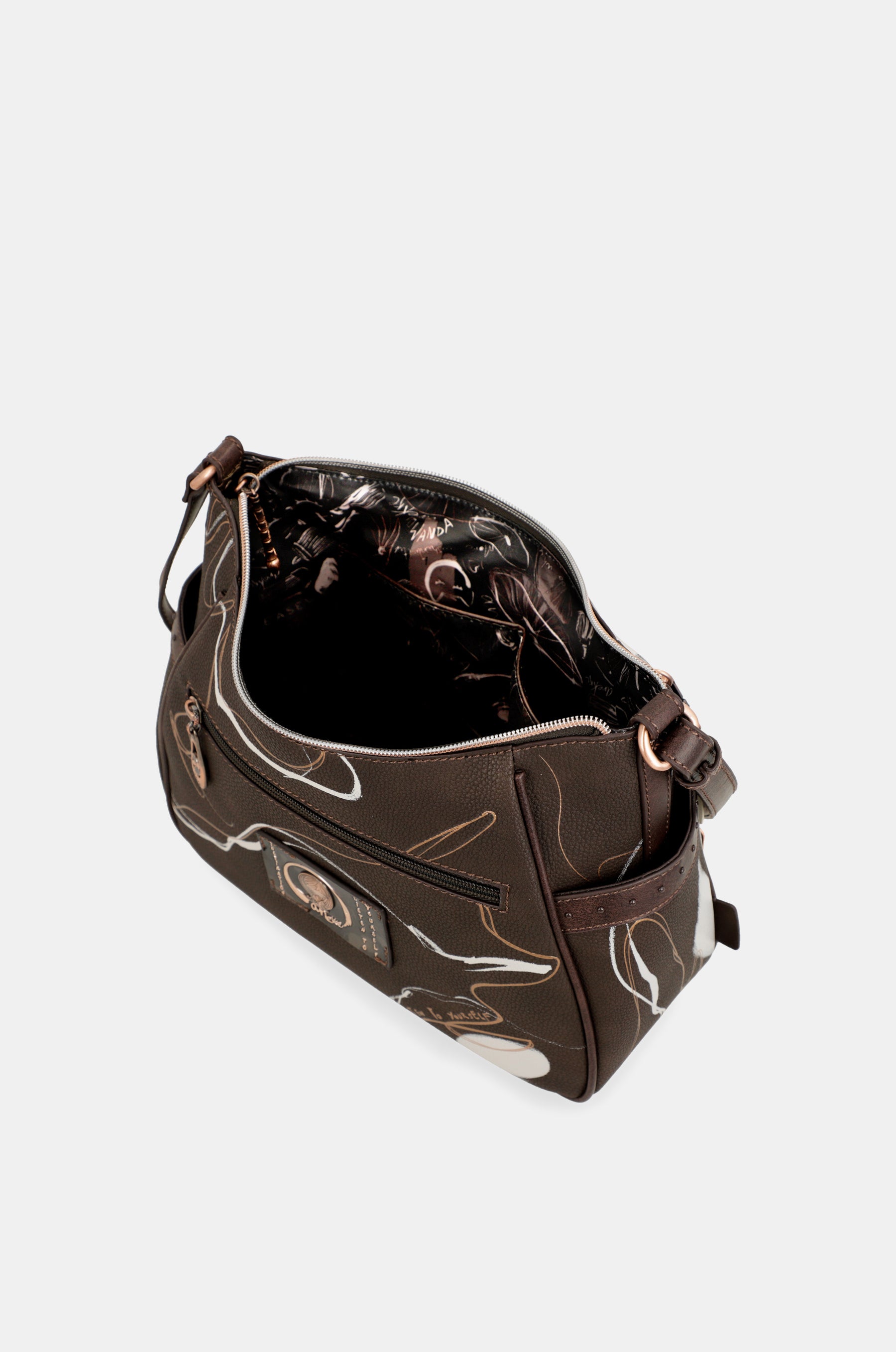 Nature Shodō medium brown shoulder bag