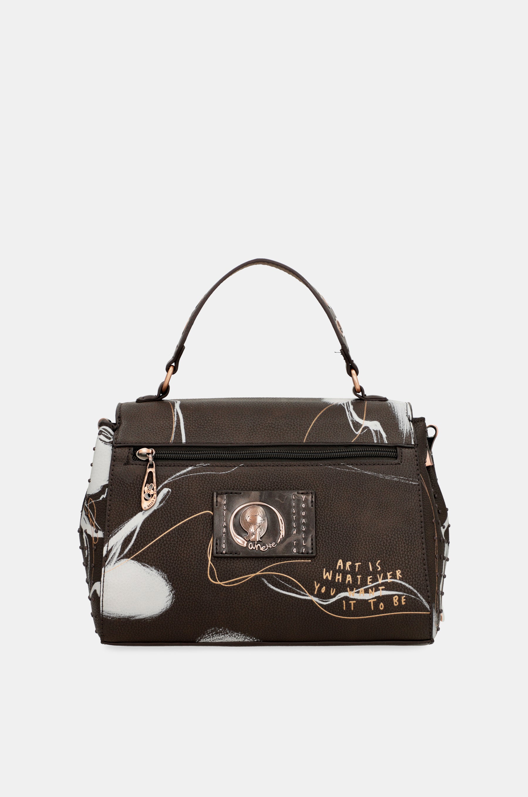 Nature Shodō brown flap bag