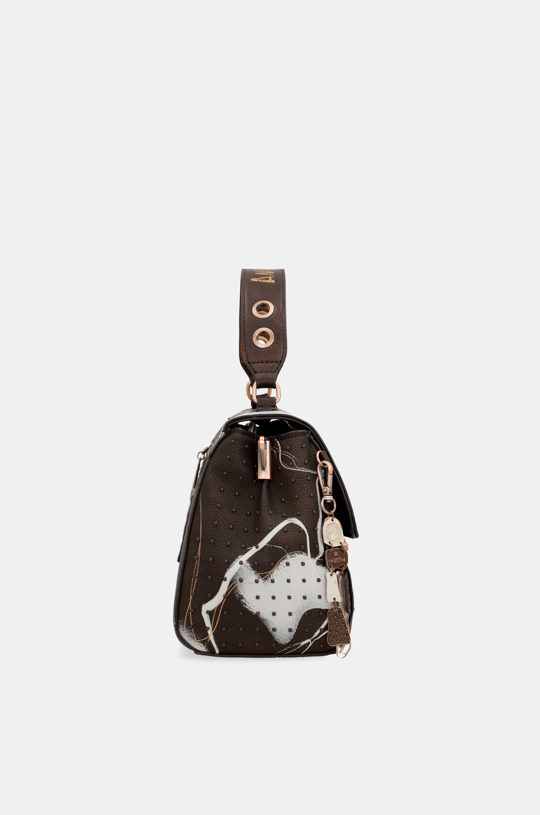Nature Shodō brown flap bag