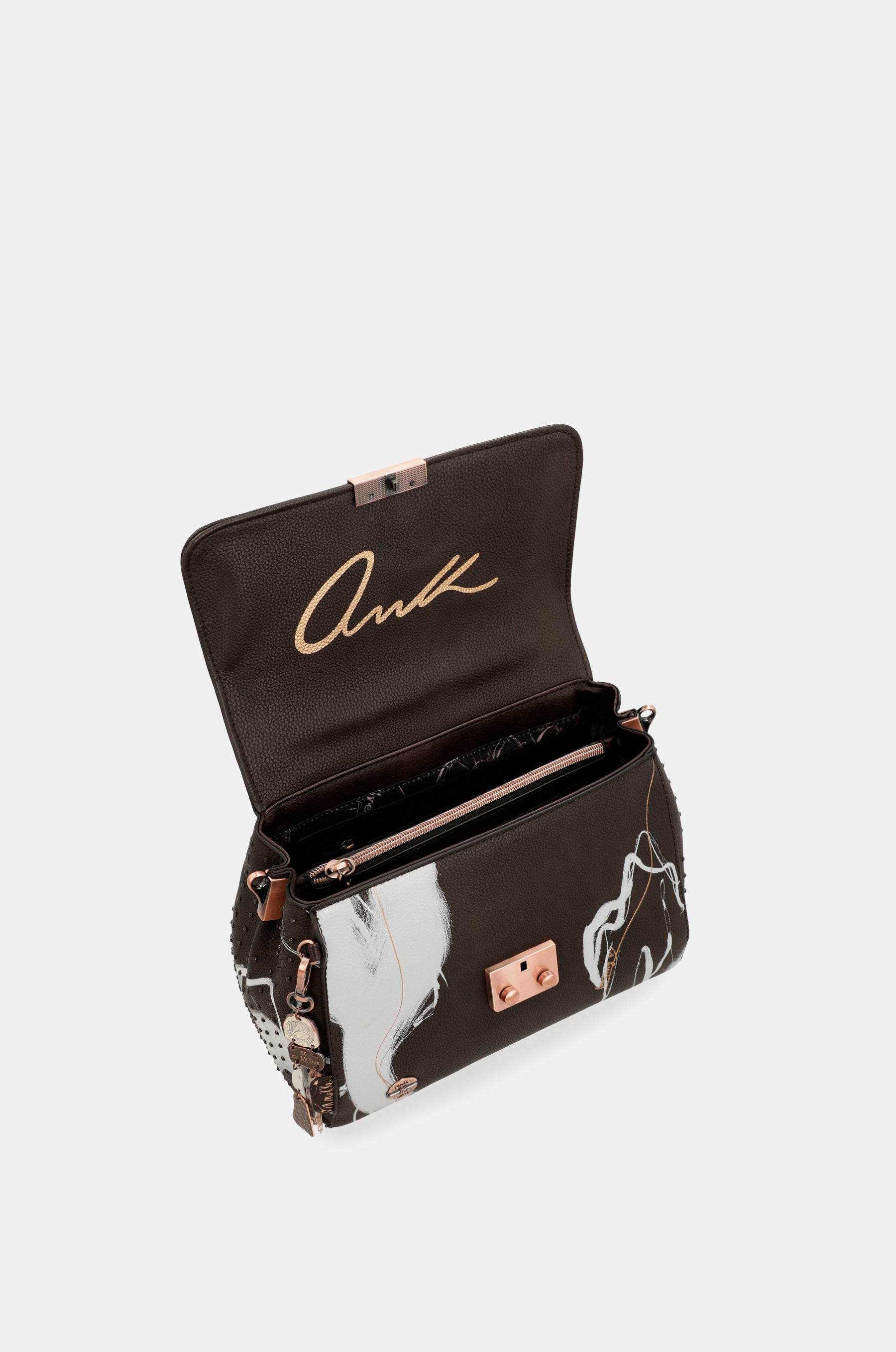 Nature Shodō brown flap bag