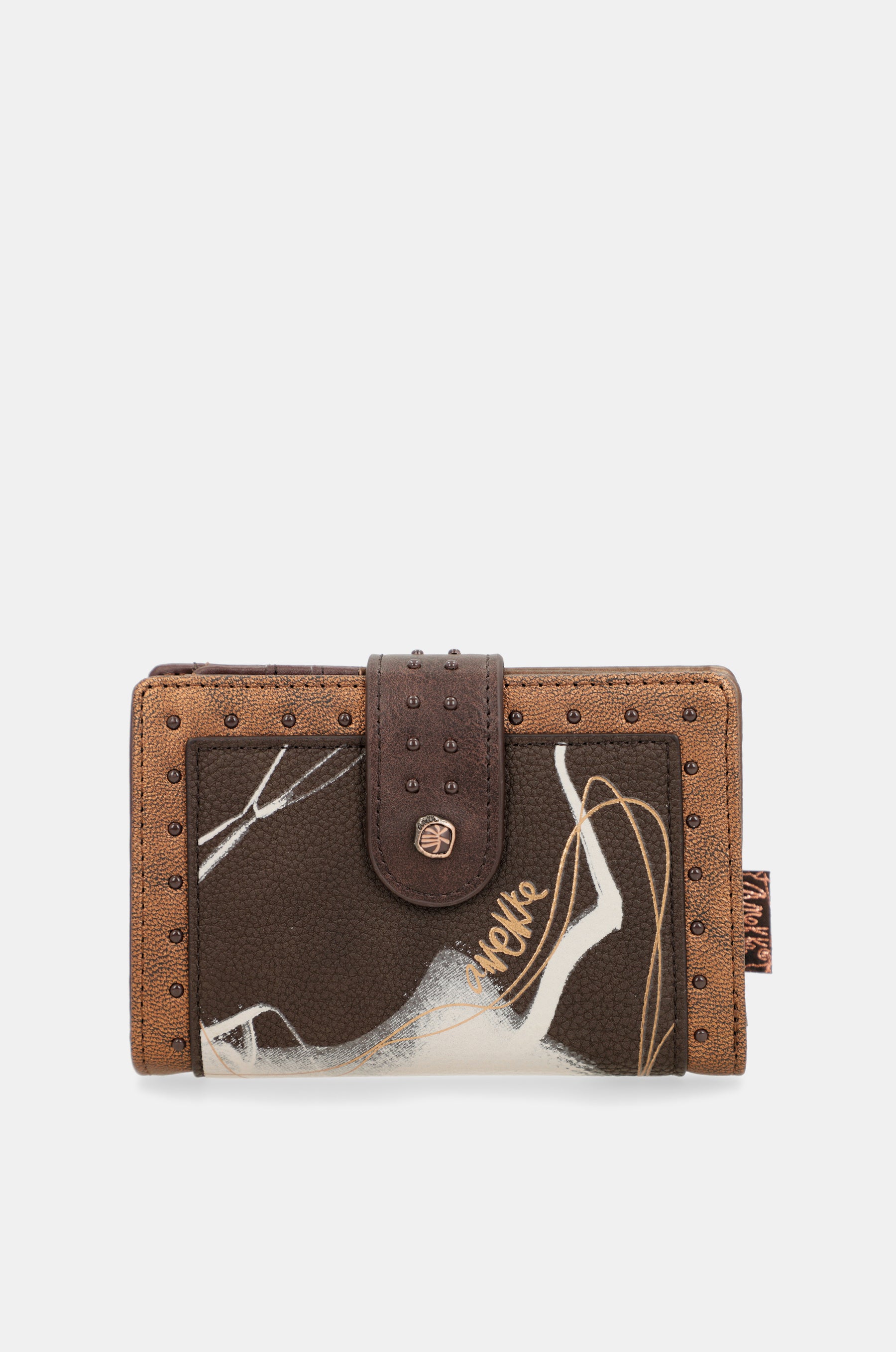 Nature Shodō brown flexible RFID wallet