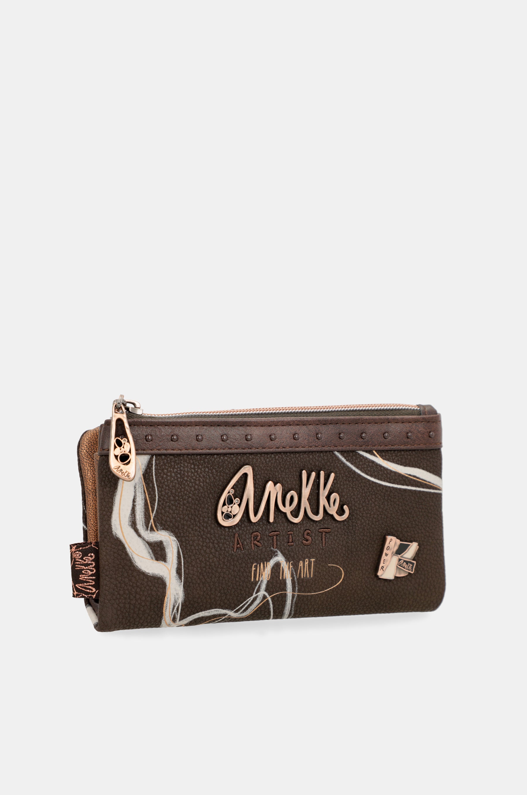 Nature Shodō Brown RFID Flexi Wallet brown