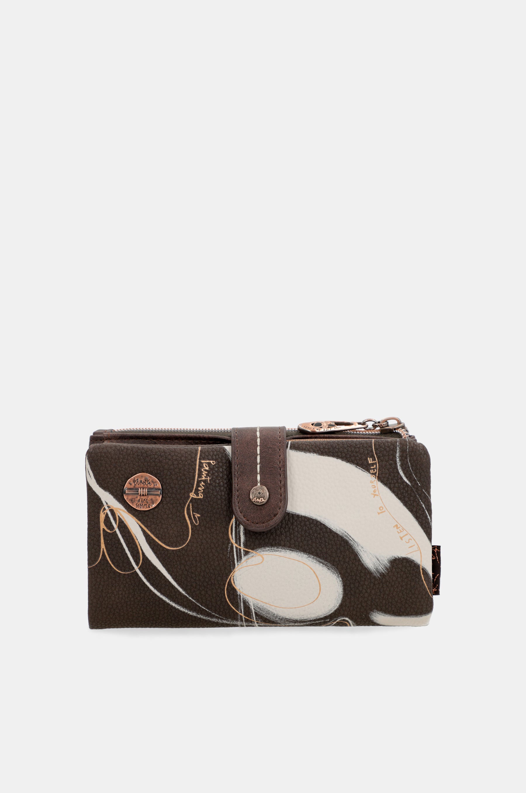 Nature Shodō Brown RFID Flexi Wallet brown