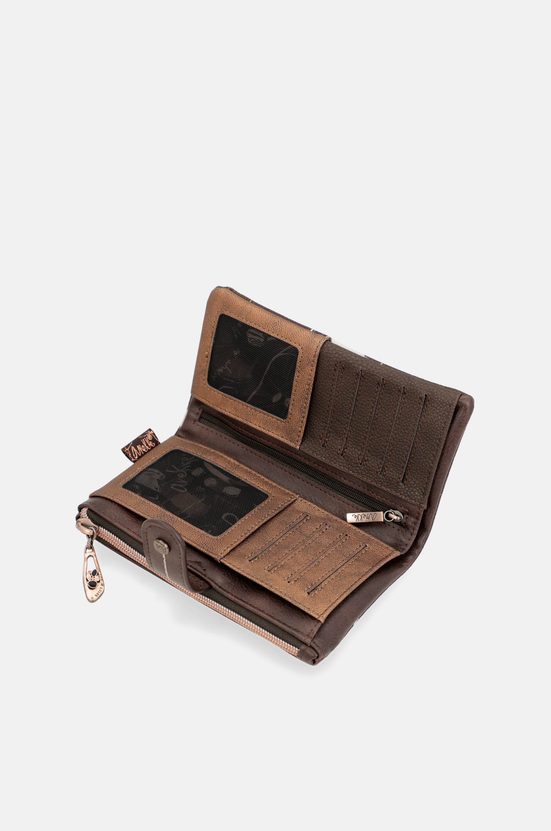 Nature Shodō Brown RFID Flexi Wallet brown