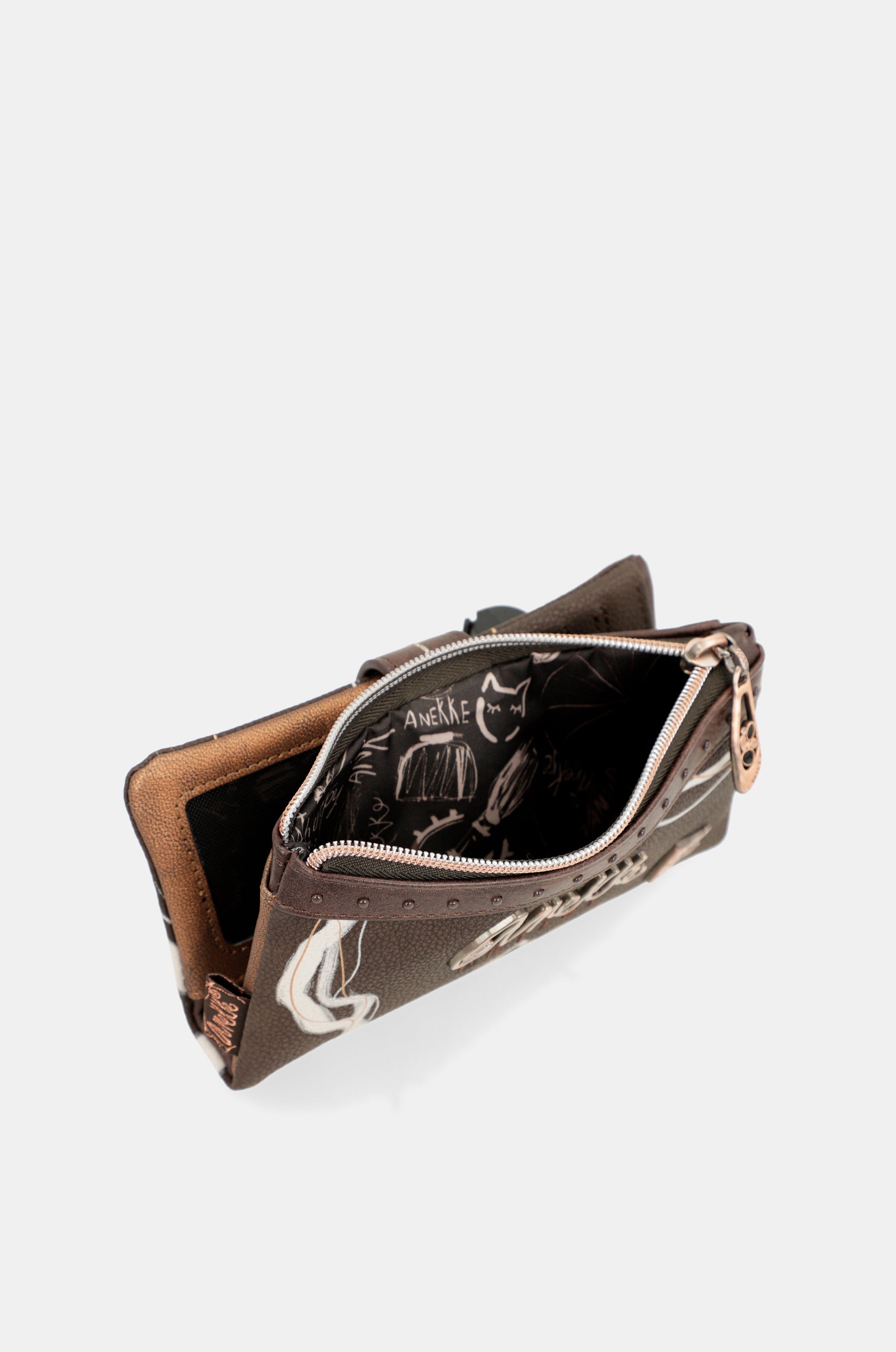 Nature Shodō Brown RFID Flexi Wallet brown