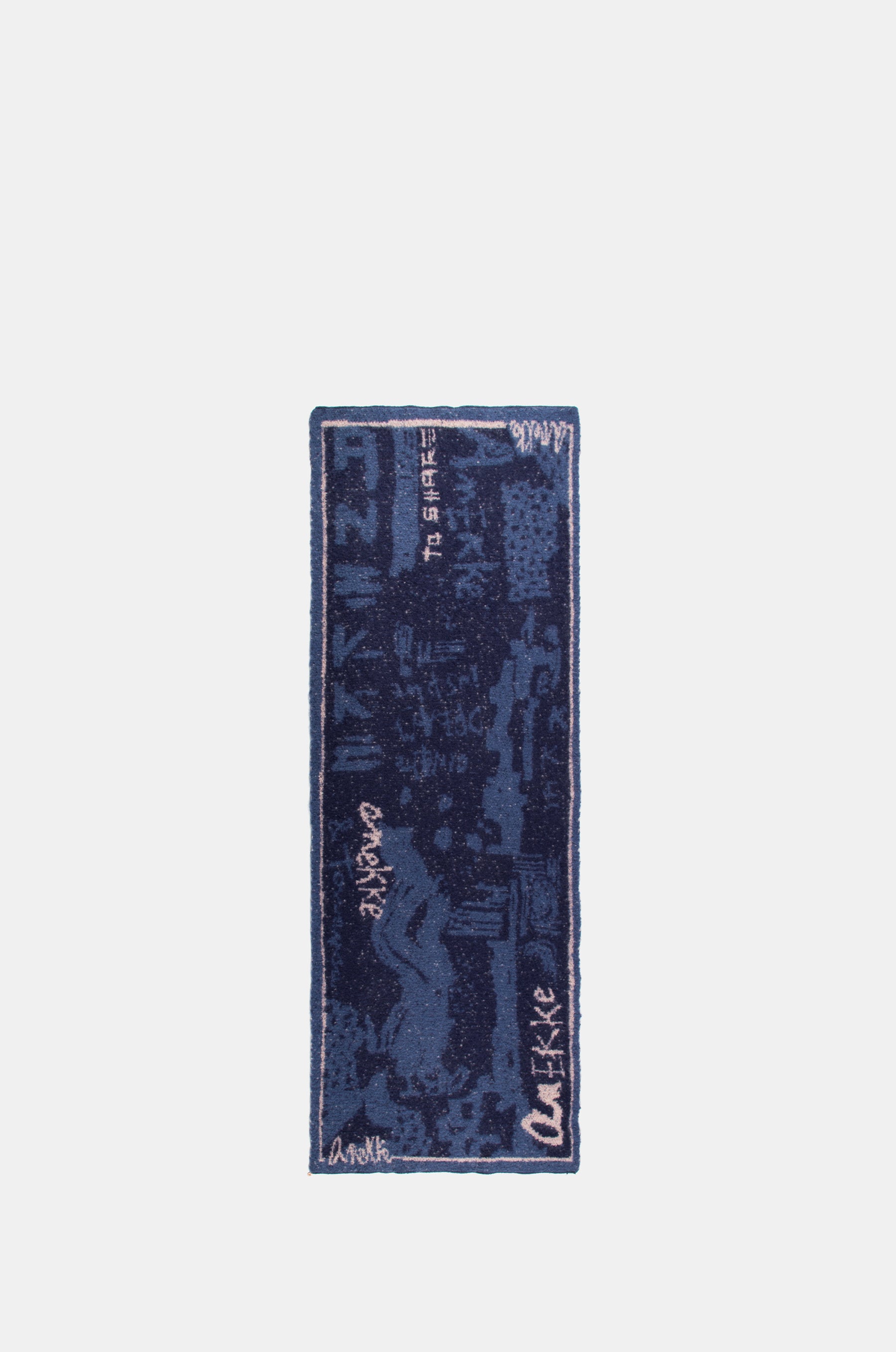 Navy blue Contemporary scarf.