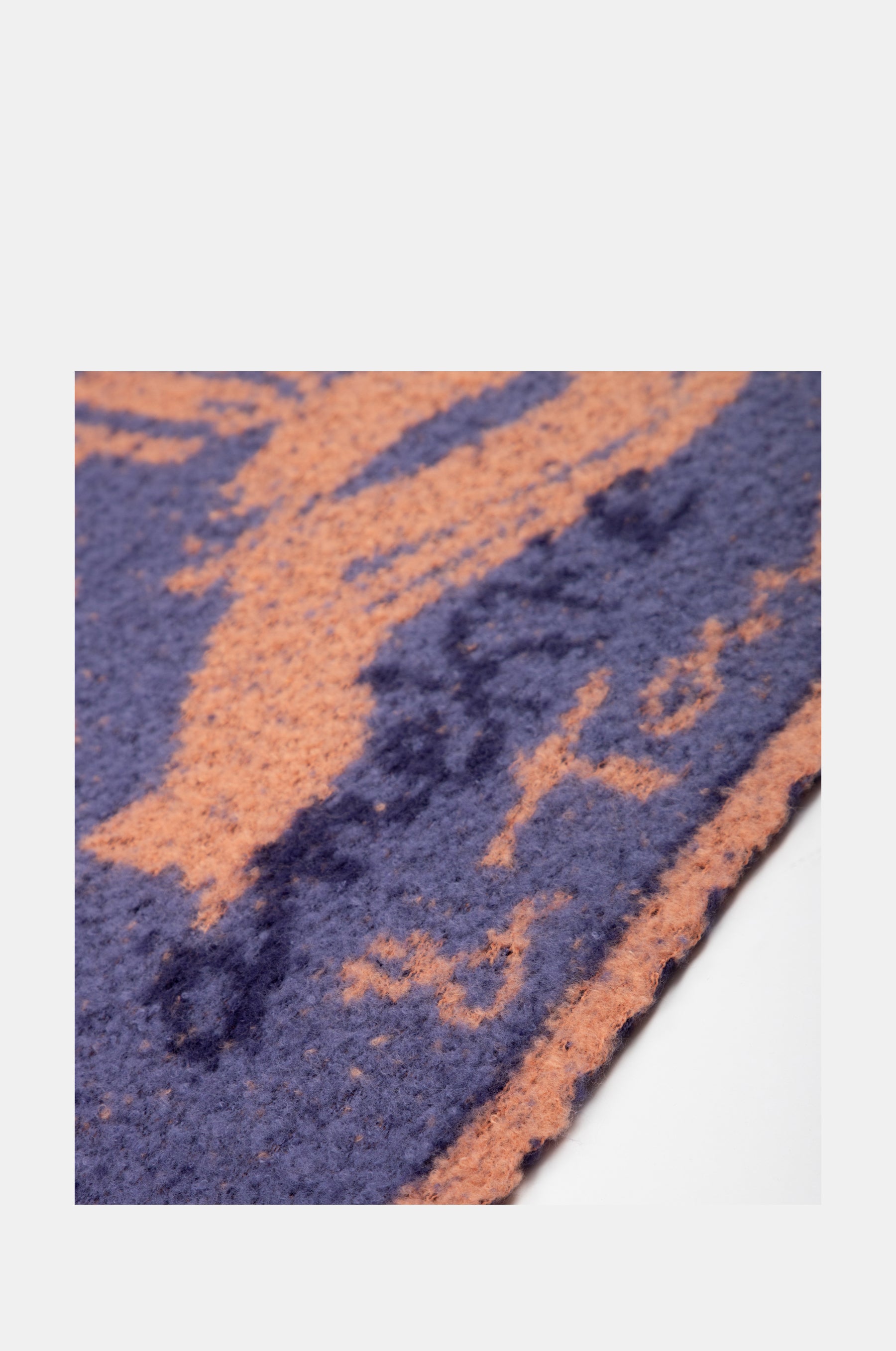 Blue and terracotta Contemporary scarf.