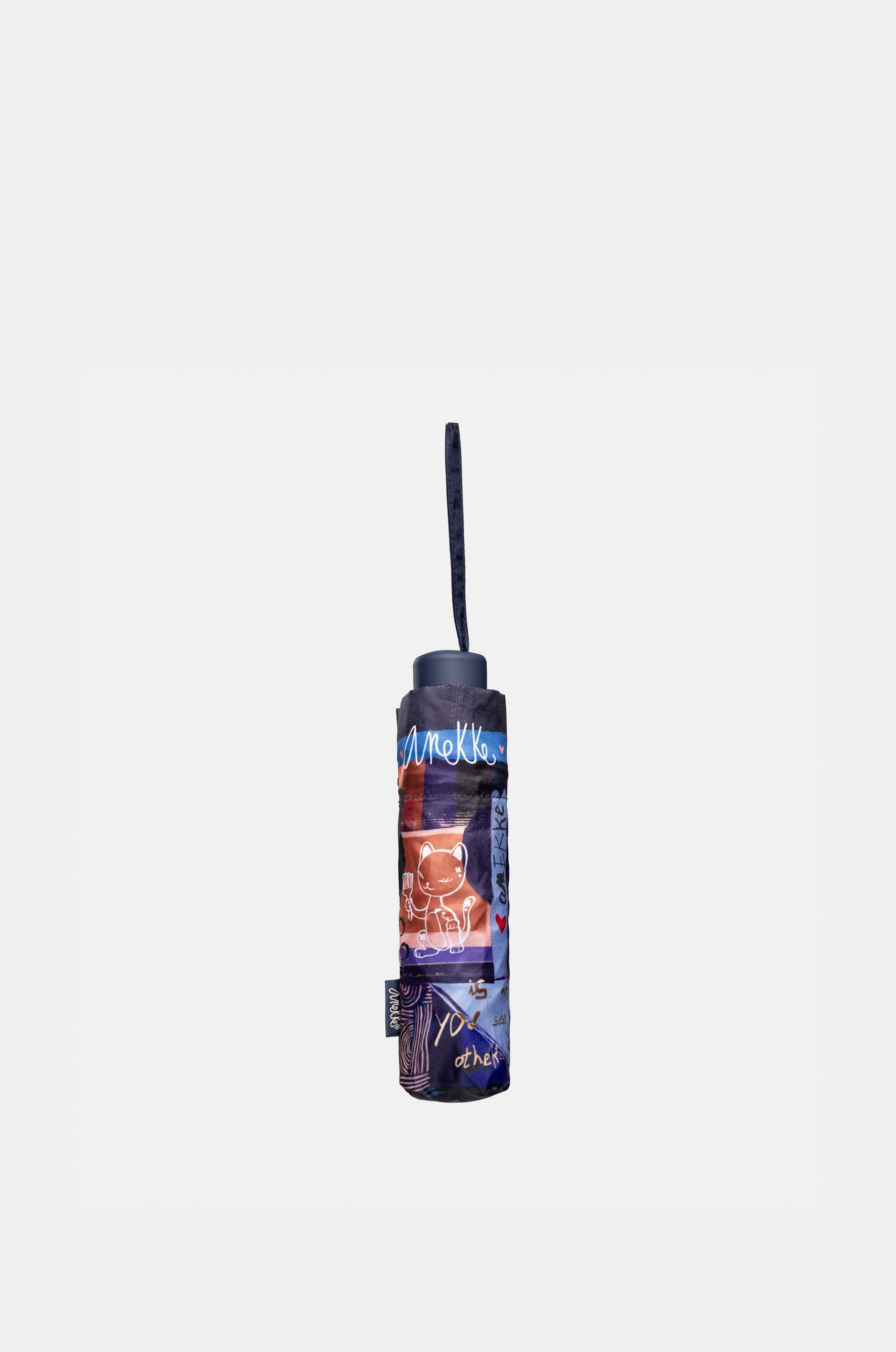 Contemporary manual folding umbrella