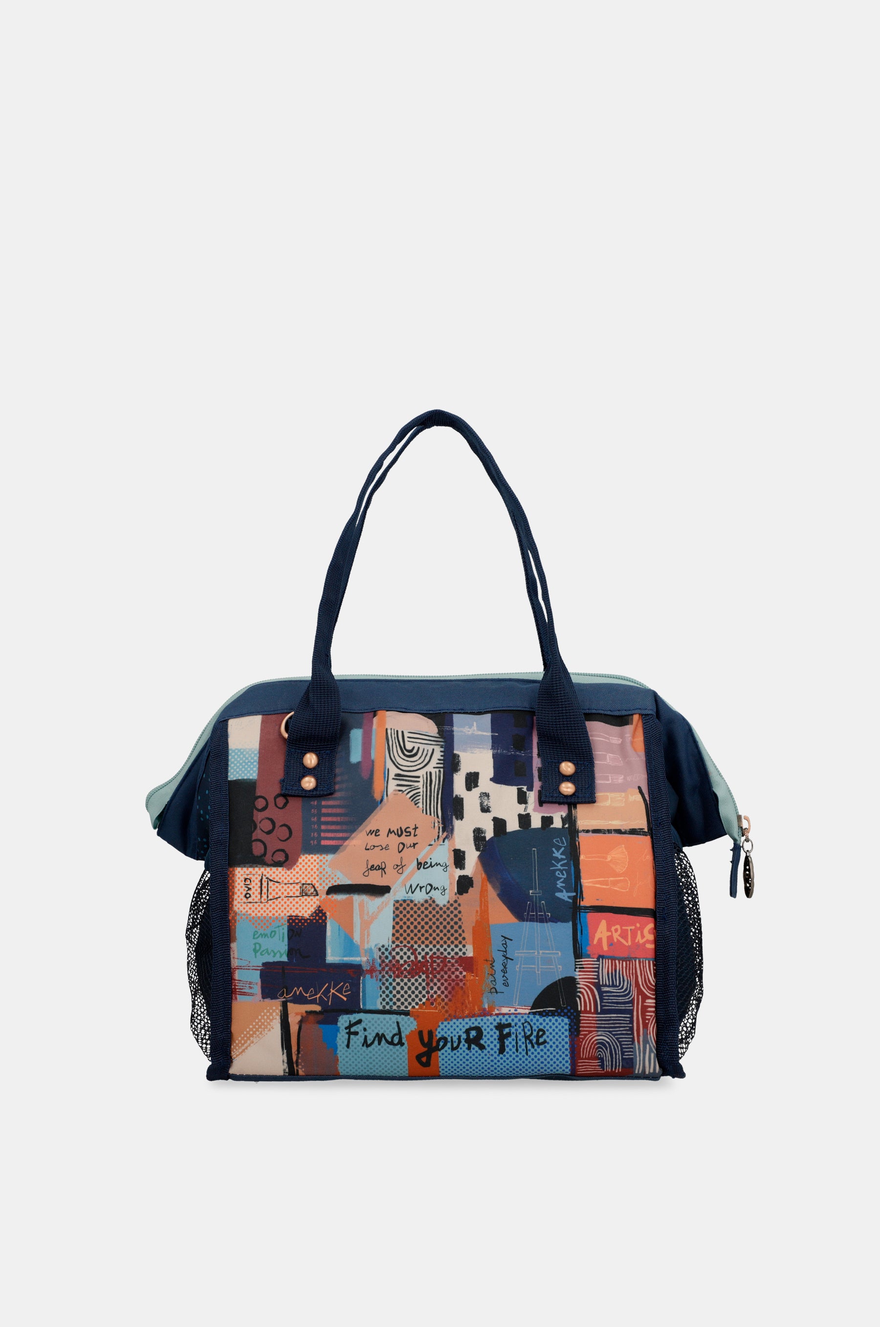Contemporary food bag with shoulder strap