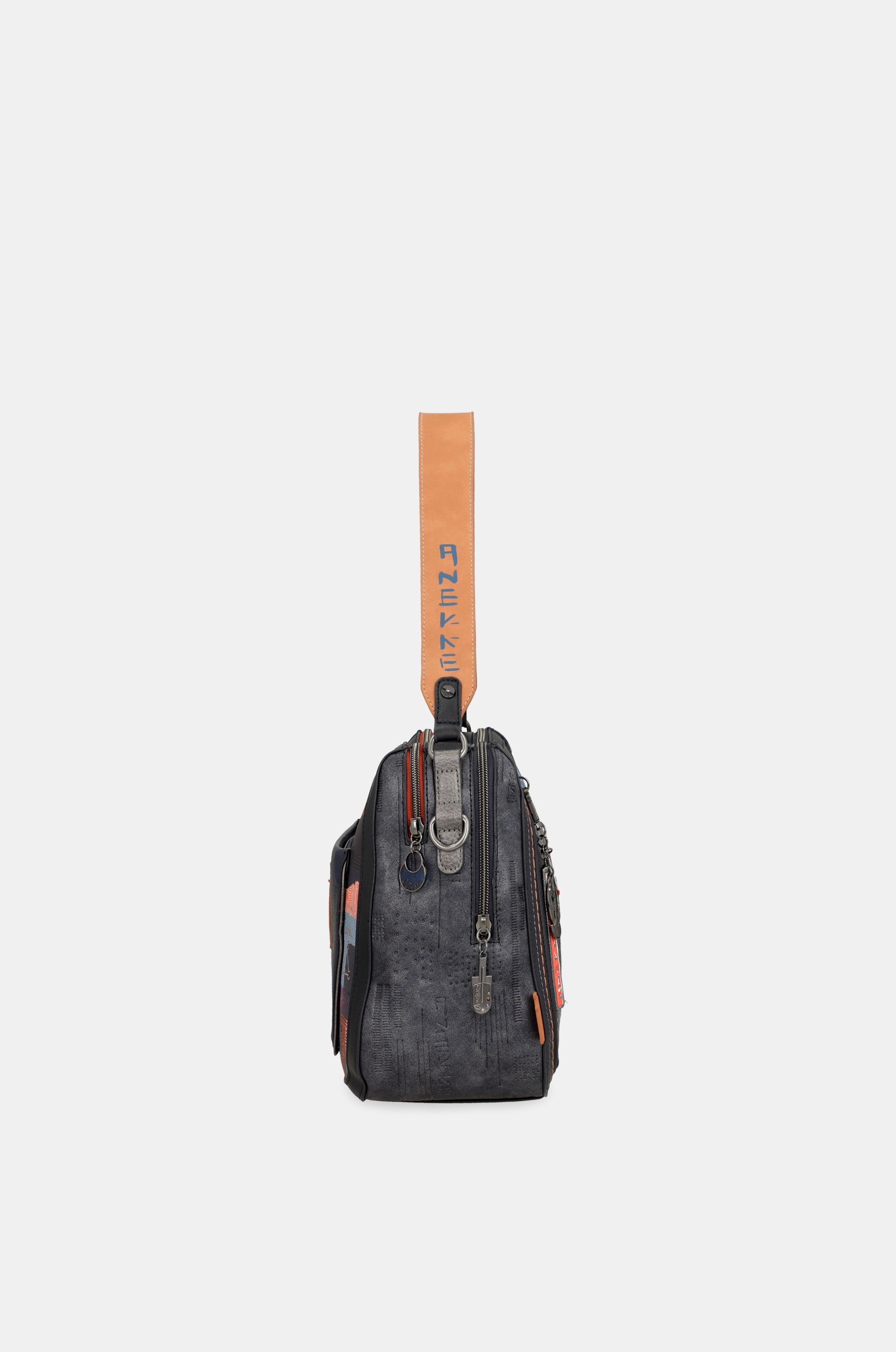 Contemporary shoulder bag with shoulder strap