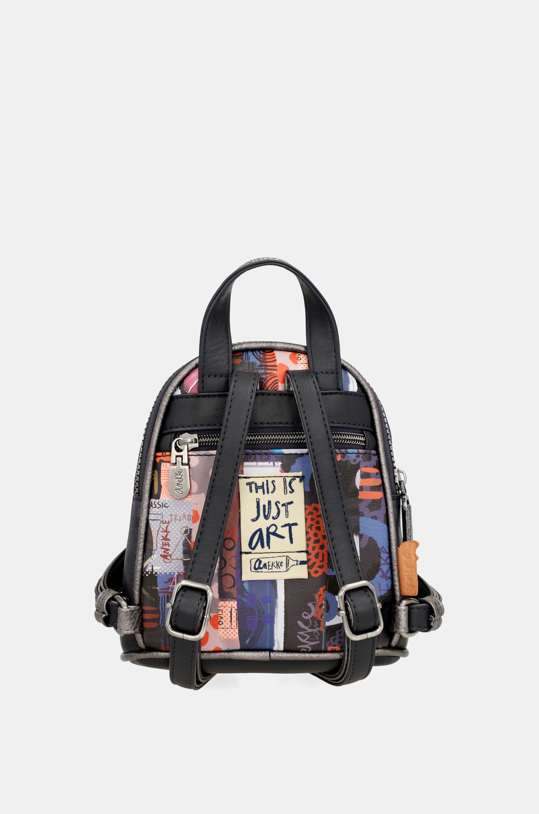 Contemporary two compartment mini backpack Contemporary