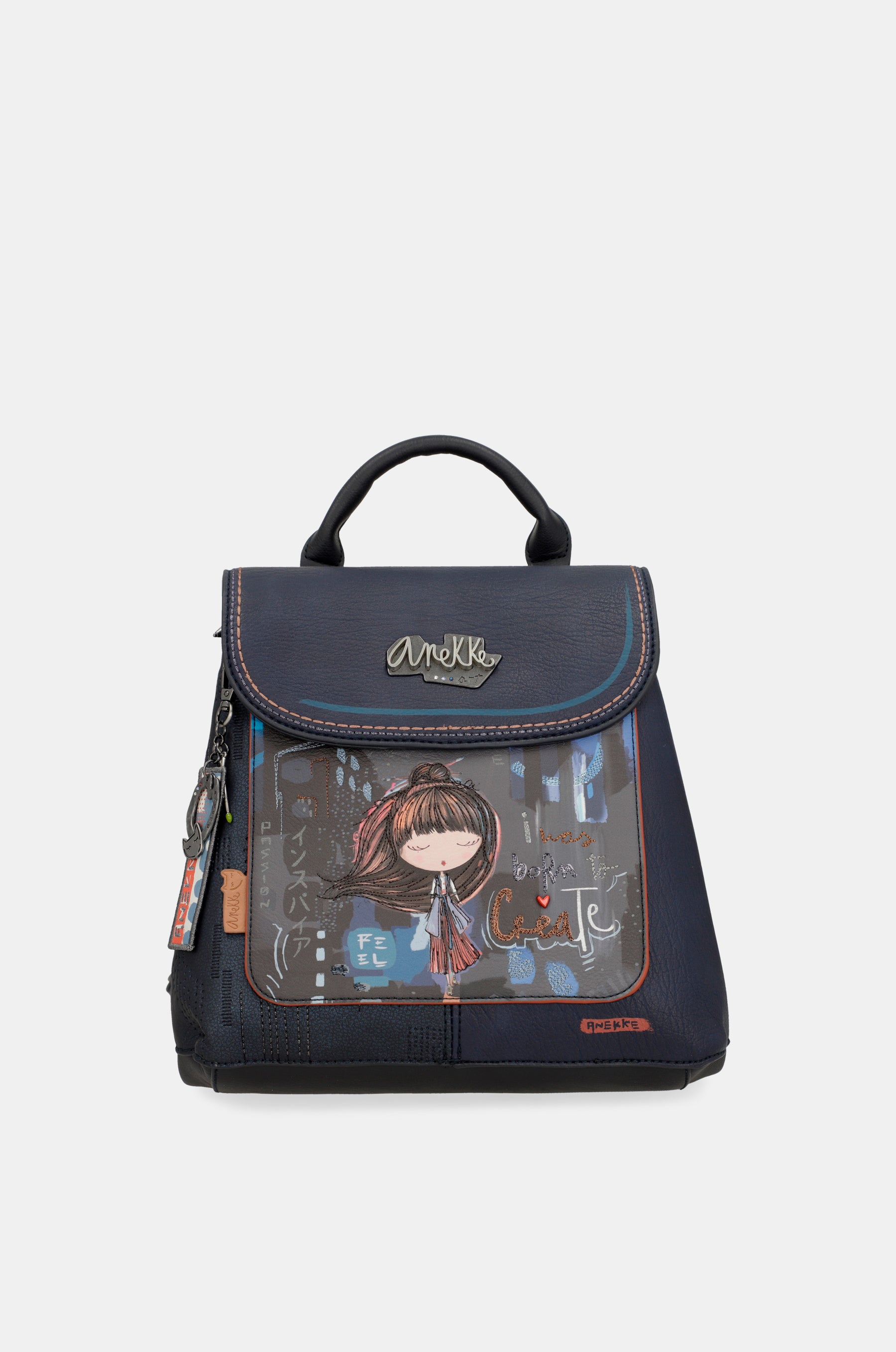 Contemporary flap backpack Contemporary
