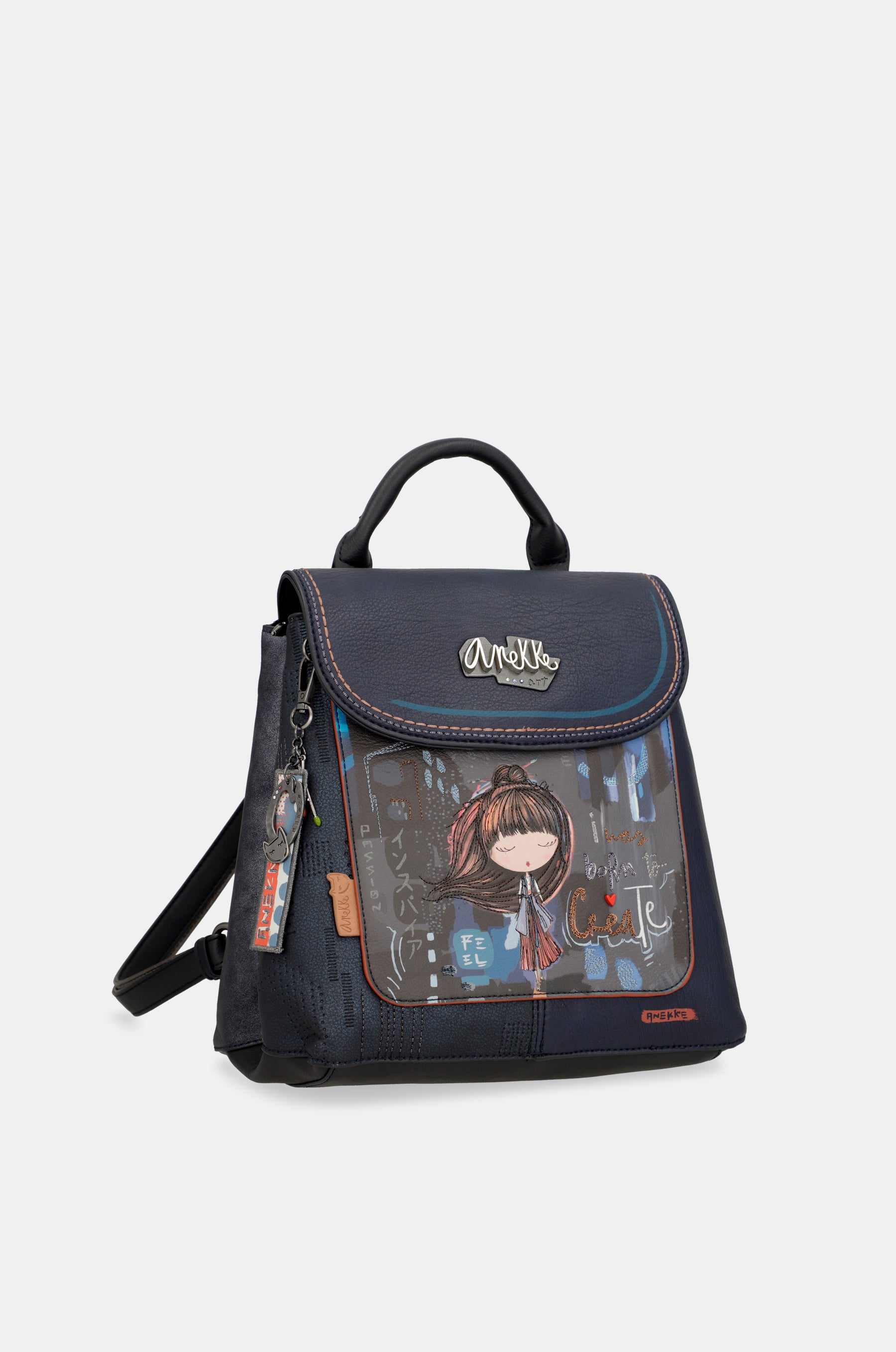 Contemporary flap backpack Contemporary