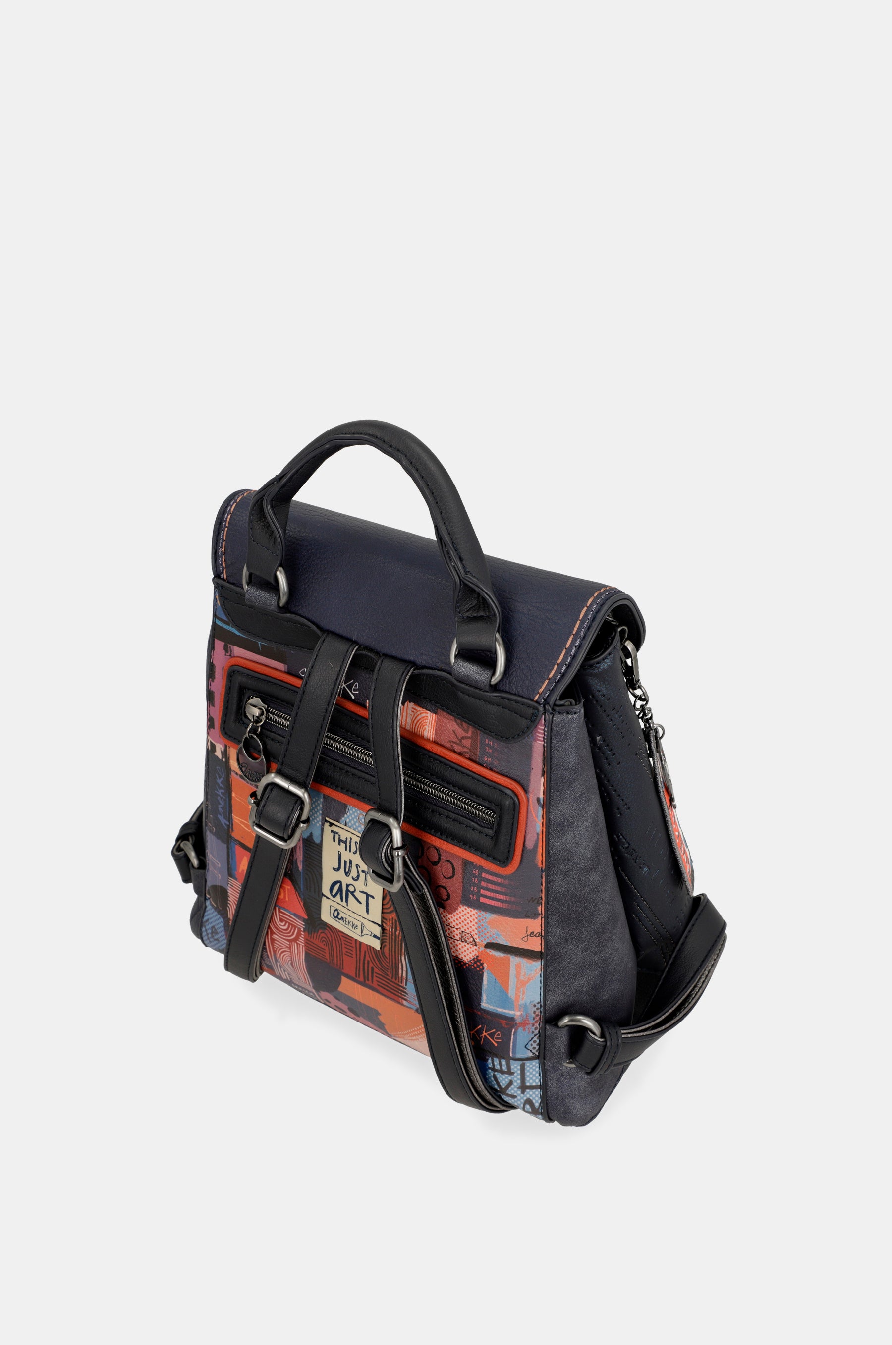 Contemporary flap backpack Contemporary